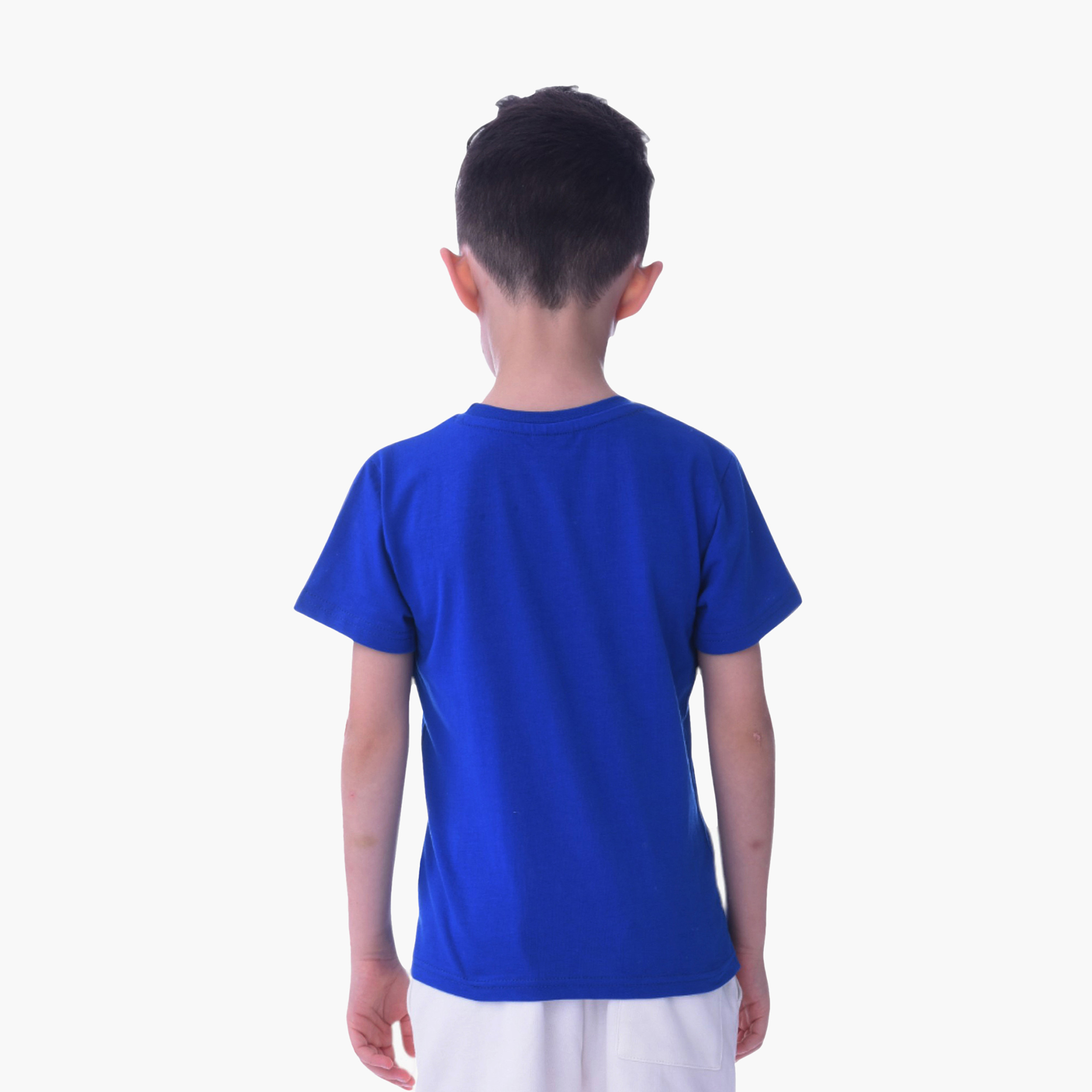 Victor and Jane For the Goal Printed T-Shirt - Blue-boys-clothing-tshirtsandpolos-image-4