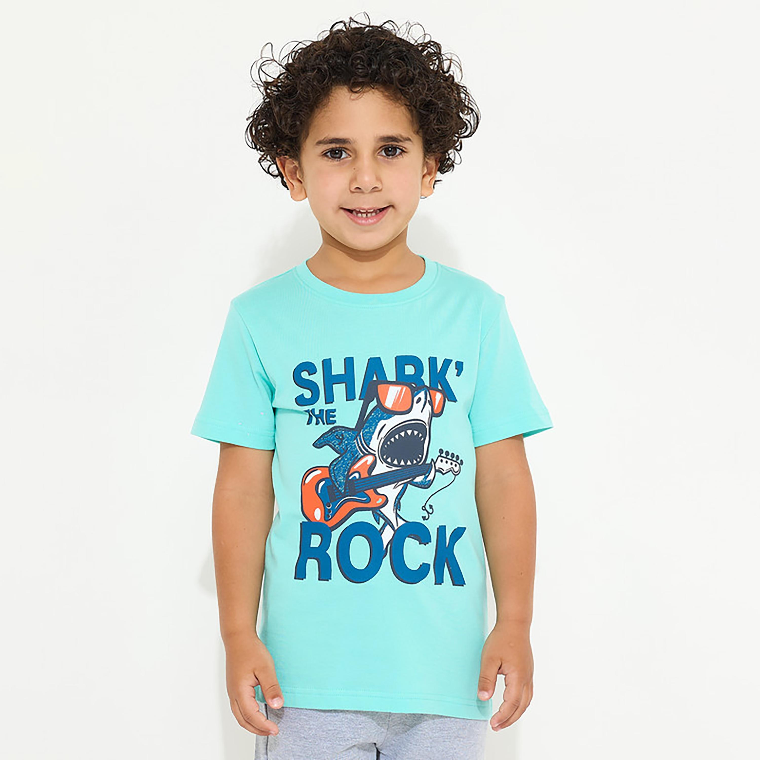تيشيرت بأكمام قصيرة وطبعات من فيكتور اند جين-boys-clothing-tshirtsandpolos-image-1