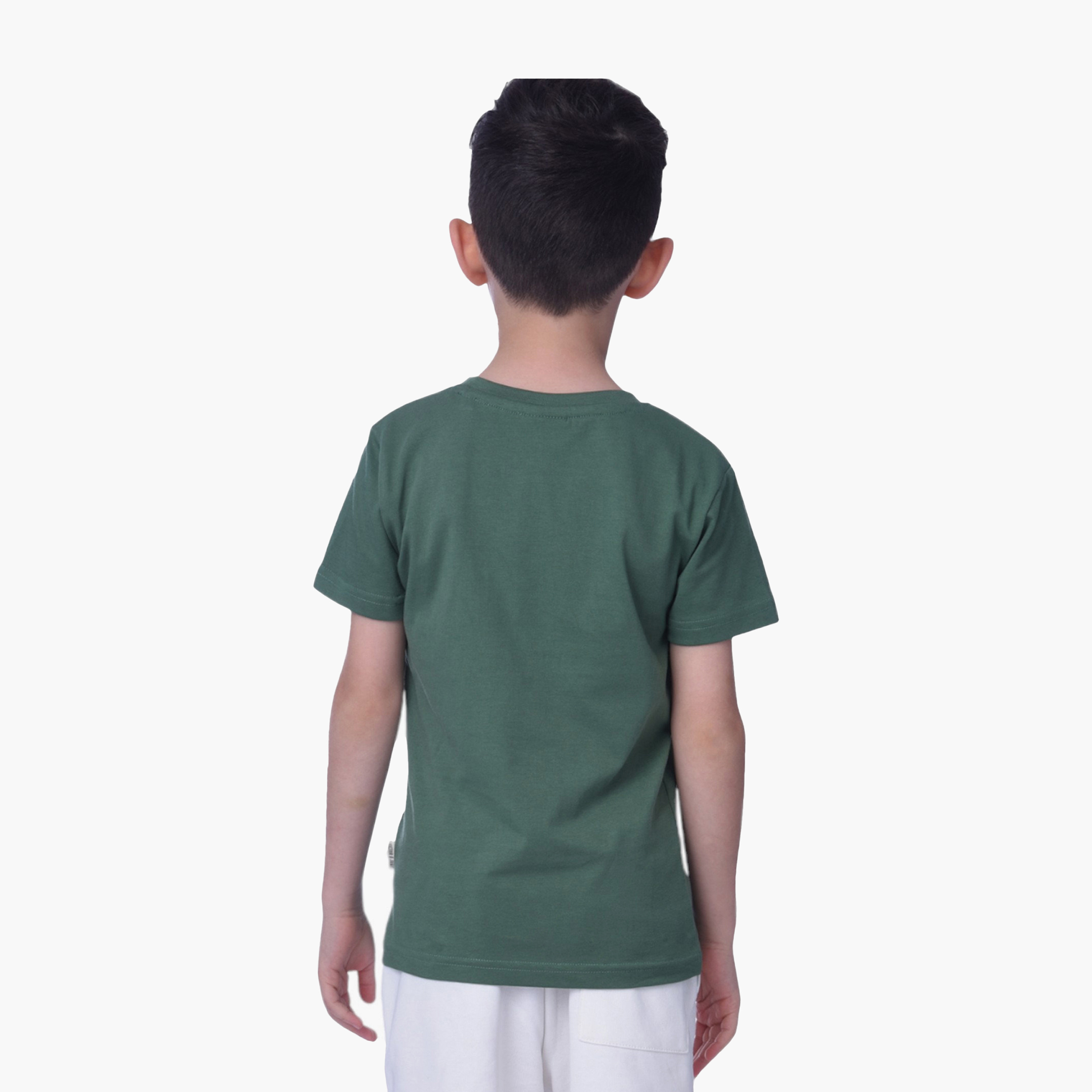 Victor and Jane Printed T-Shirt - Dark Green-boys-clothing-tshirtsandpolos-image-2