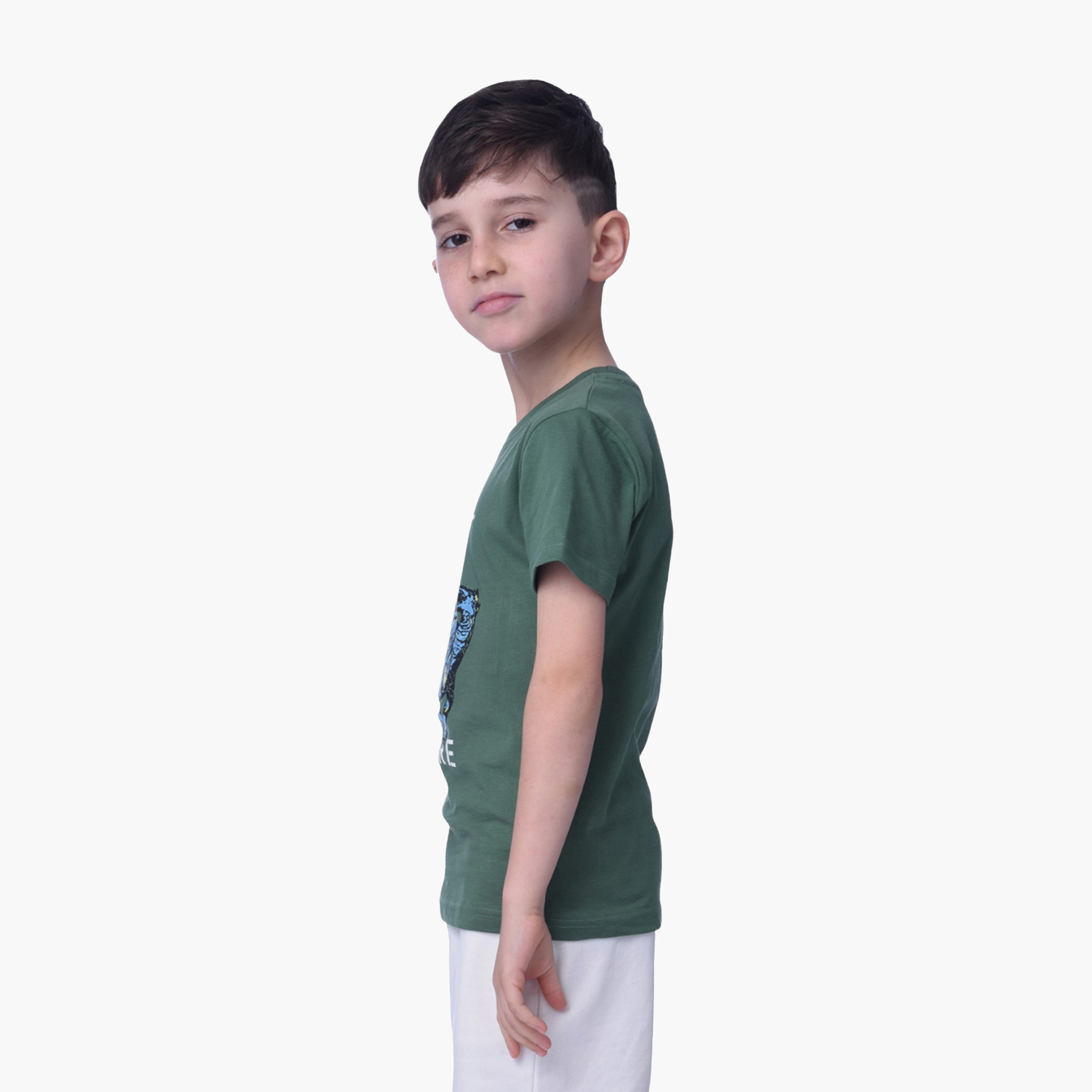 Victor and Jane Printed T-Shirt - Dark Green-boys-clothing-tshirtsandpolos-image-3