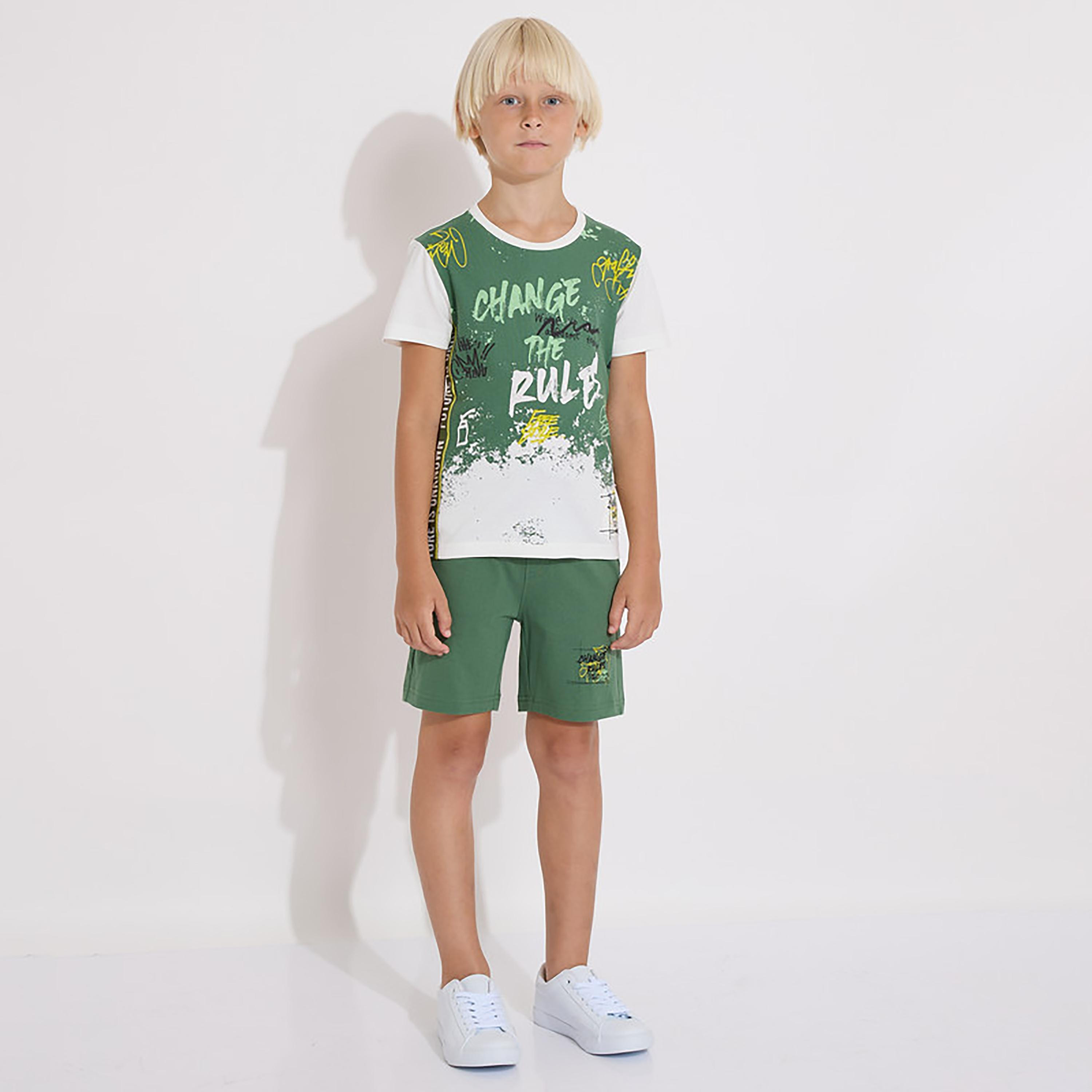 تيشيرت بأكمام قصيرة وطبعات مع شورت من فيكتور اند جين-boys-clothing-setsandcoords-image-1
