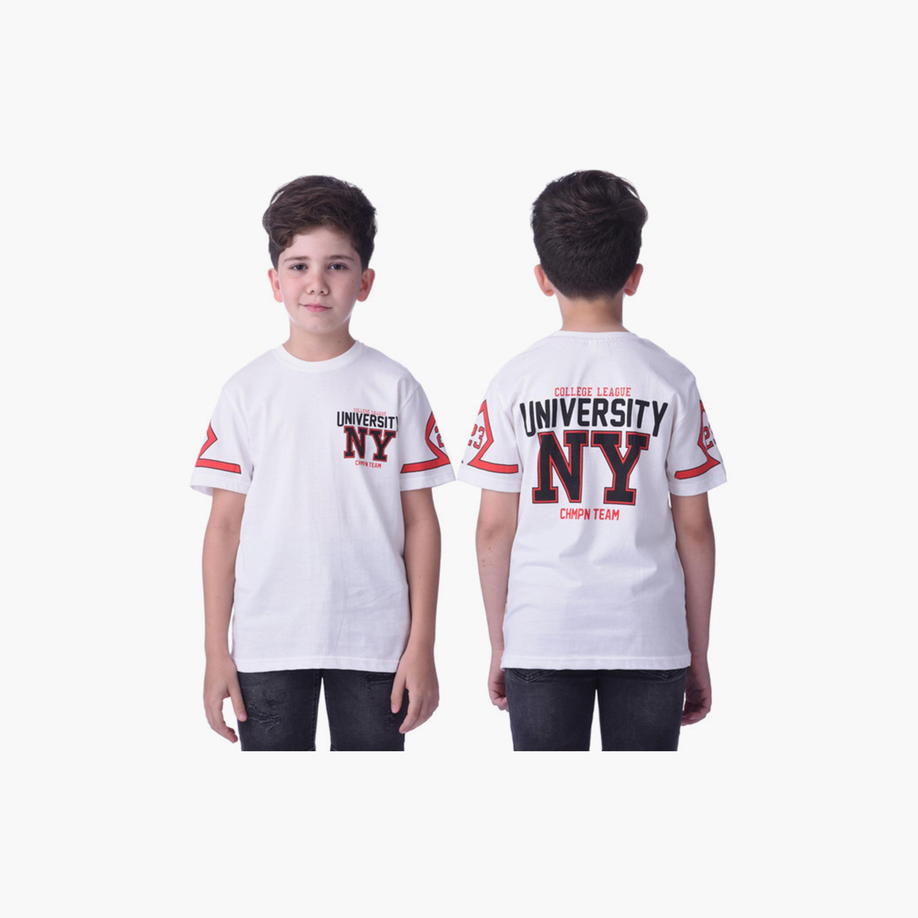 تيشيرت بأكمام قصيرة وطبعات من فيكتور اند جين-boys-clothing-tshirtsandpolos-image-1