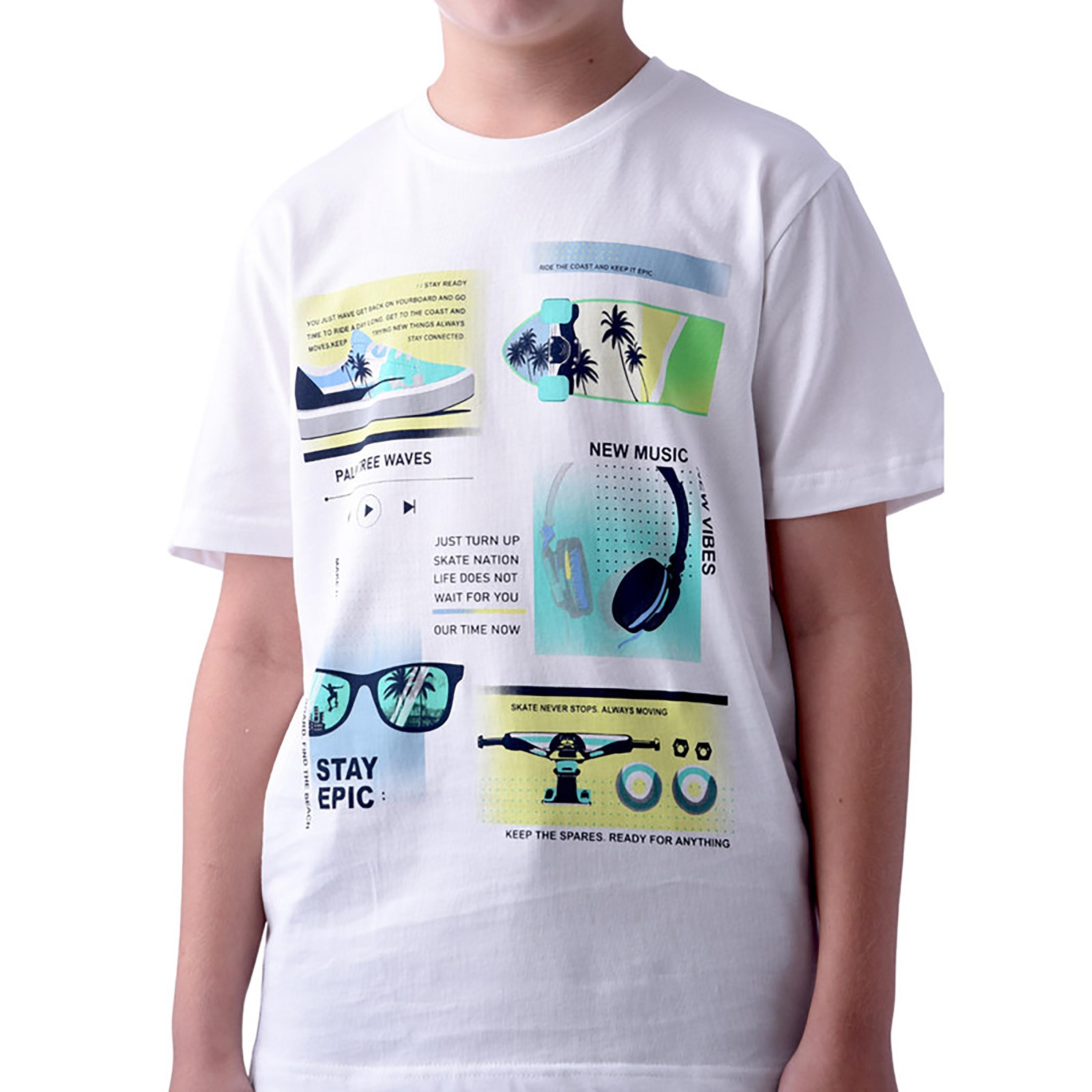 تي شيرت بأكمام قصيرة مطبوع من فيكتور اند جين-boys-clothing-tshirtsandpolos-image-3