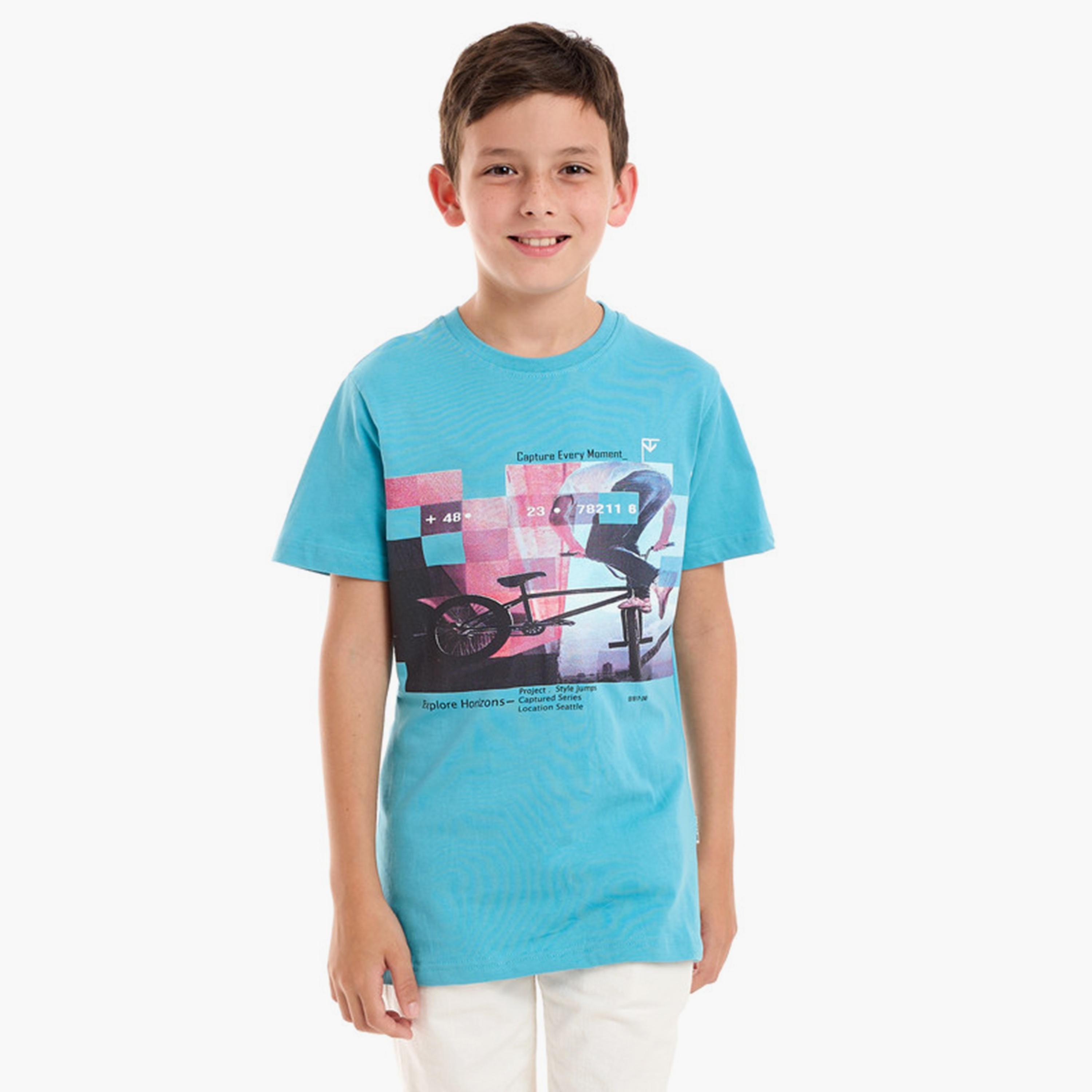 تيشيرت بأكمام قصيرة وطبعات من فيكتور اند جين-boys-clothing-tshirtsandpolos-image-1