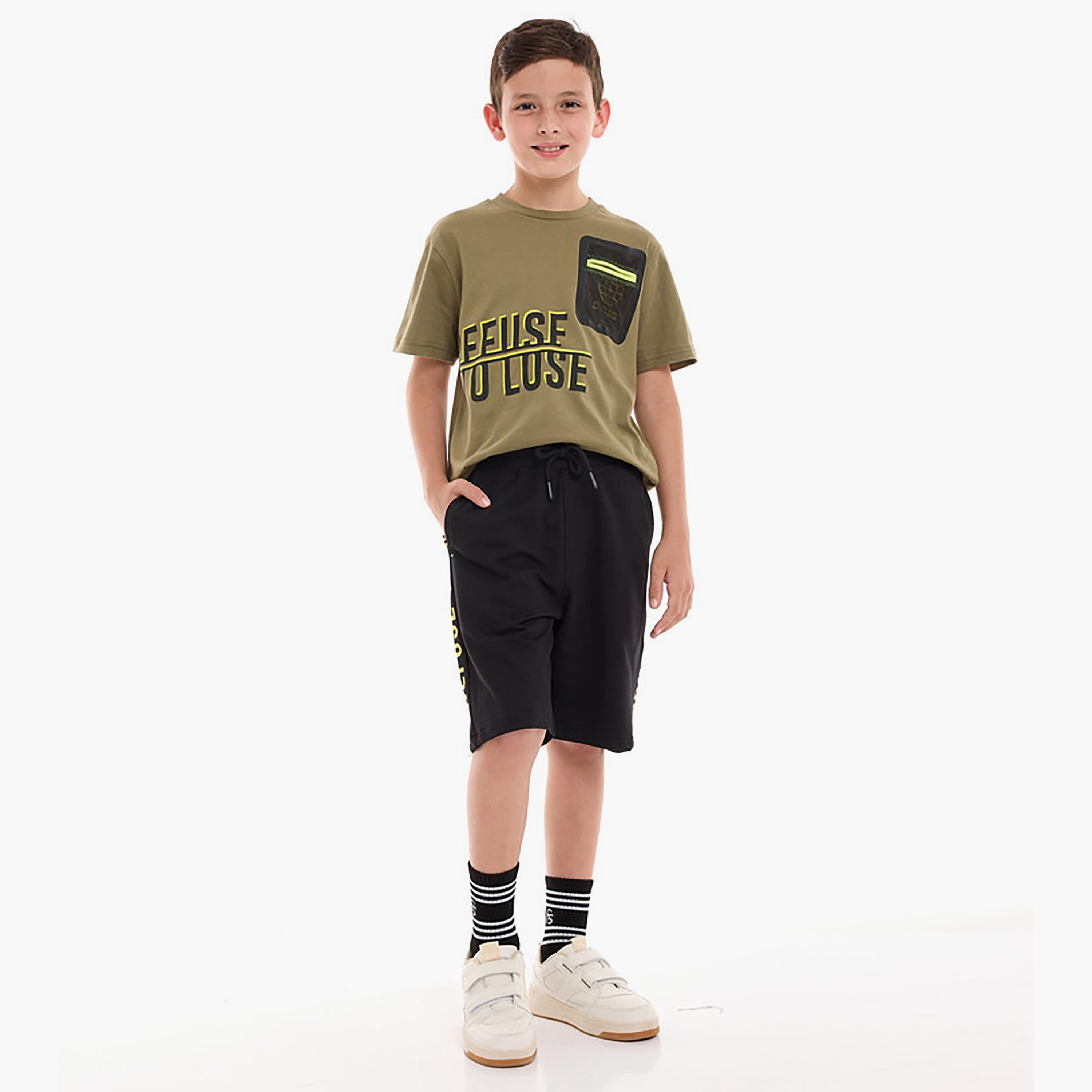 تيشيرت بأكمام قصيرة وطبعات مع شورت من فيكتور اند جين-boys-clothing-setsandcoords-image-1