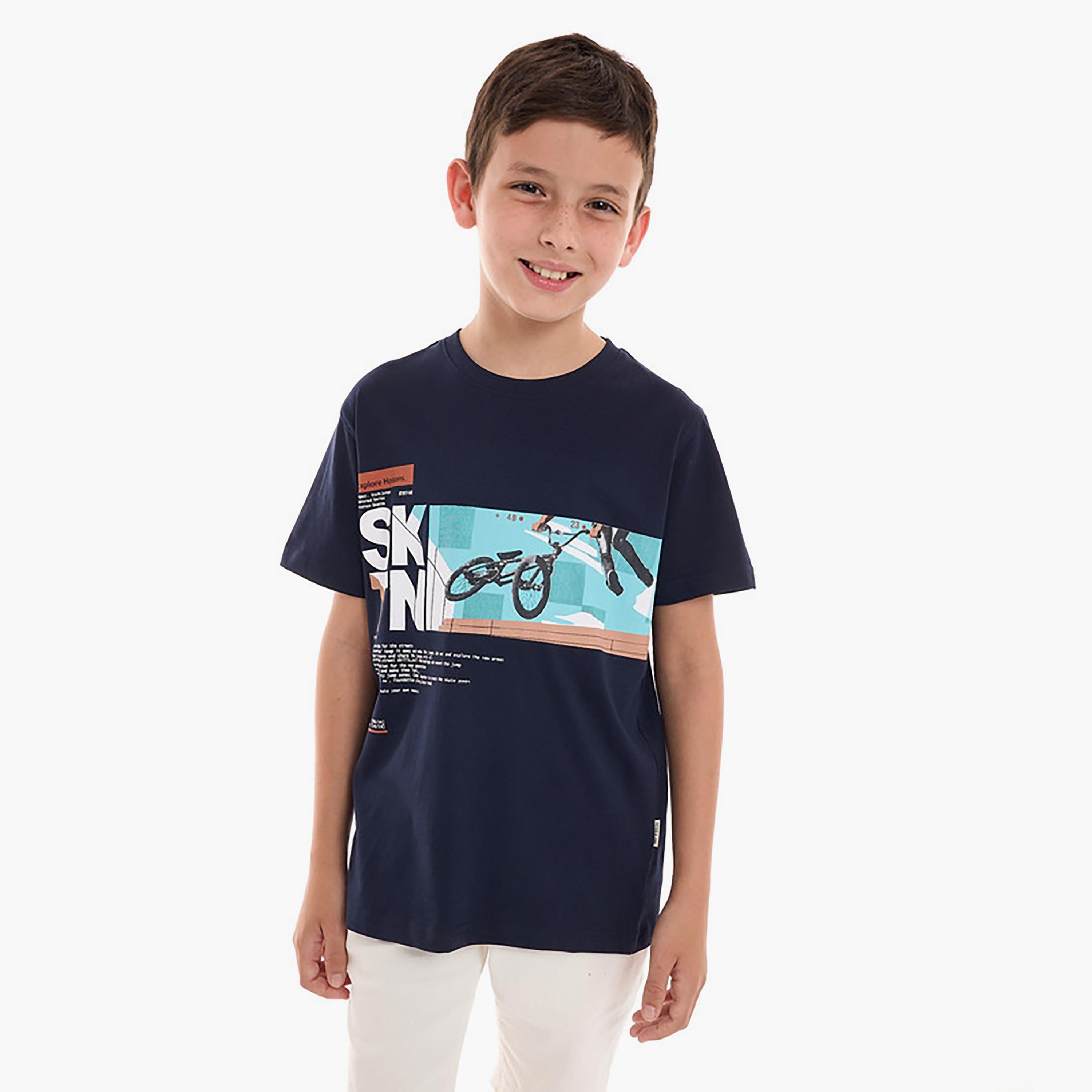تيشيرت بأكمام قصيرة وطبعات من فيكتور اند جين-boys-clothing-tshirtsandpolos-image-1