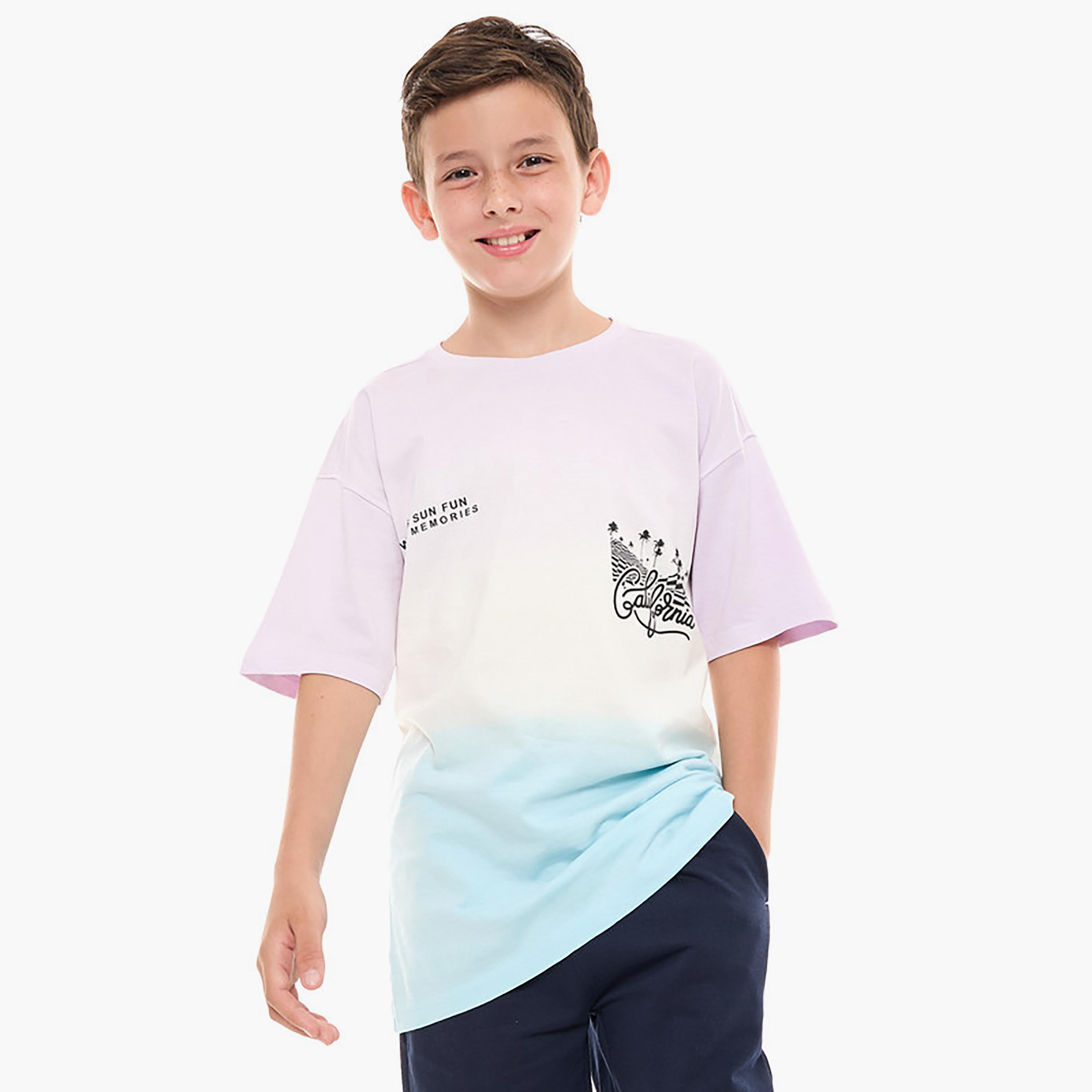 تيشيرت بأكمام قصيرة وطبعات من فيكتور اند جين-boys-clothing-tshirtsandpolos-image-1