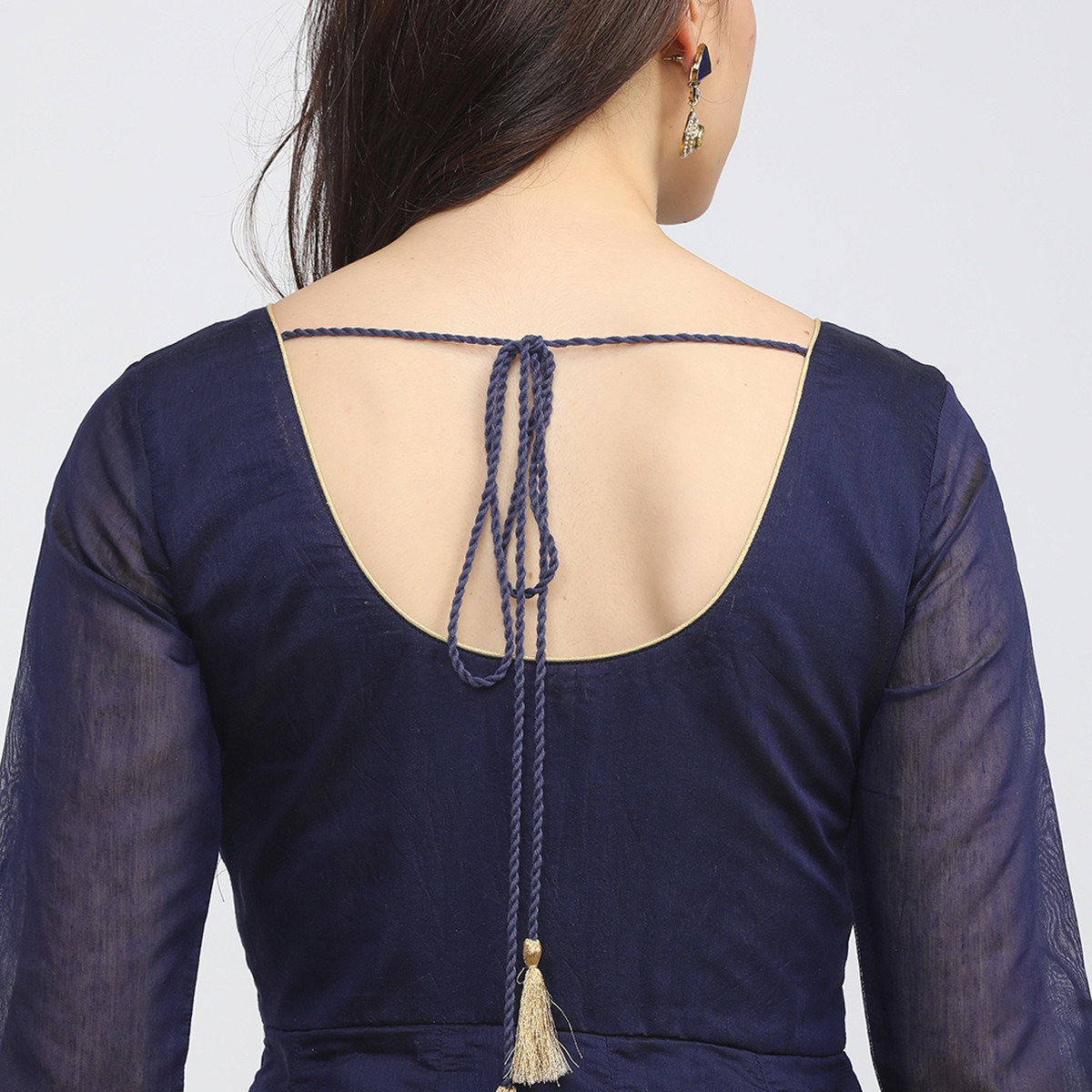 Set of 3 Vishudh Women Blue Embroidered Round Neck Maxi Dress with Dupatta-women-clothing-ethnicwear-dresses-image-8