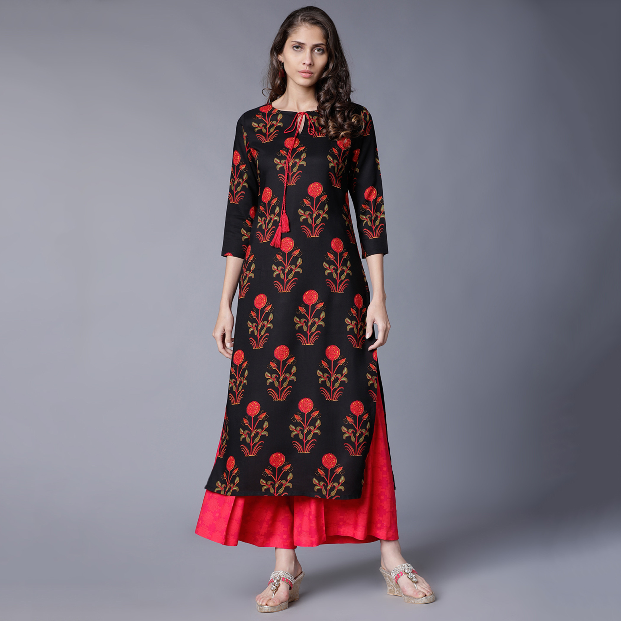 فيشوده أسود قمم-women-clothing-ethnicwear-salwarsuits-image-1