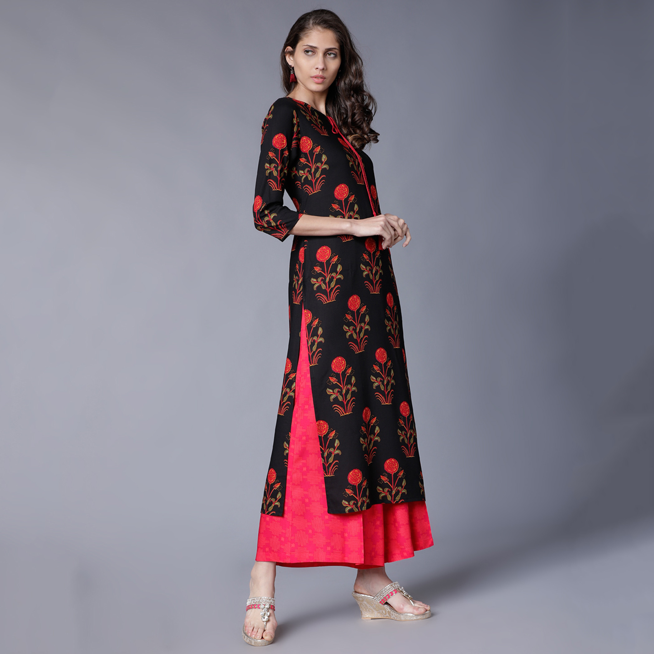 فيشوده أسود قمم-women-clothing-ethnicwear-salwarsuits-image-4