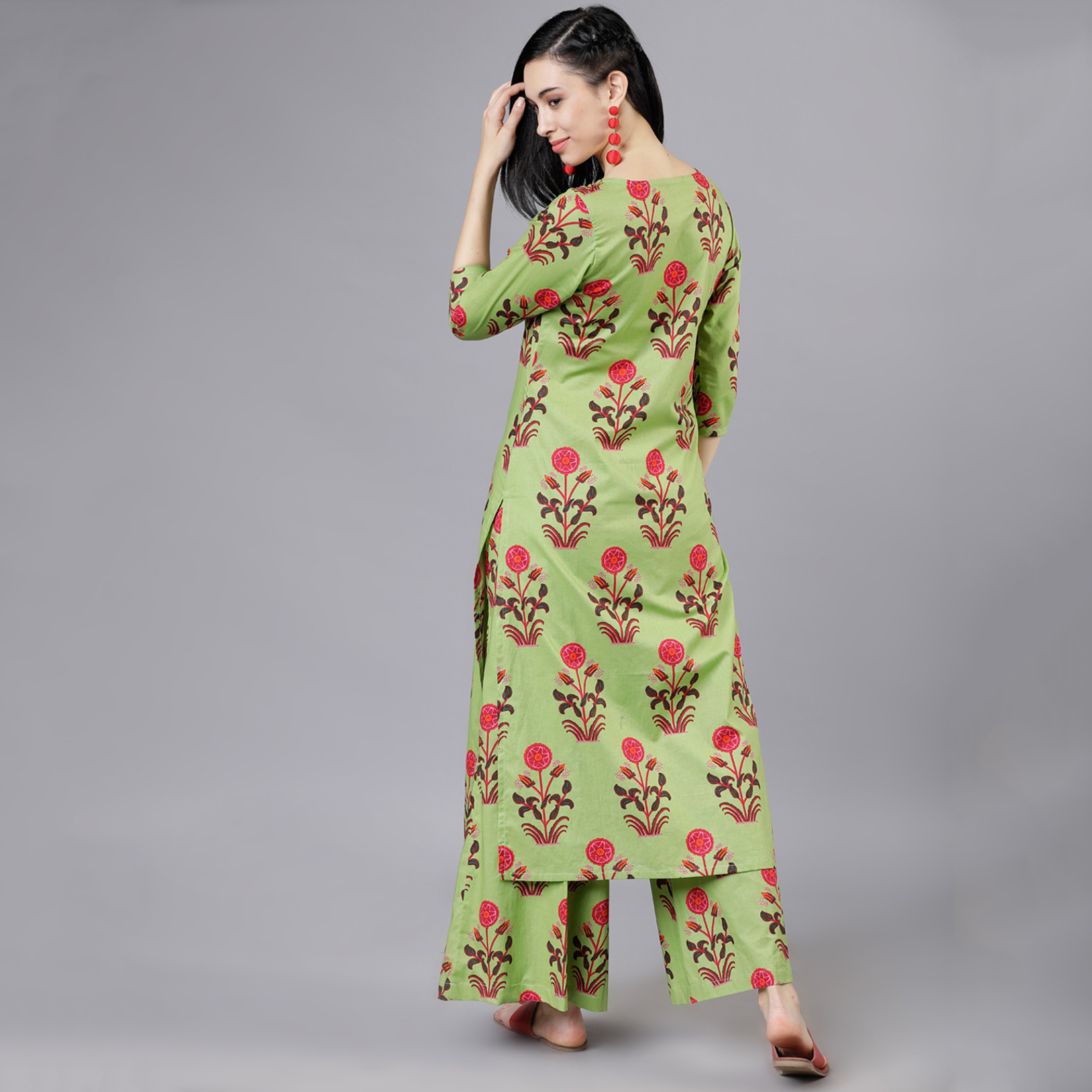 فيشوده أخضر قمم-women-clothing-ethnicwear-salwarsuits-image-3