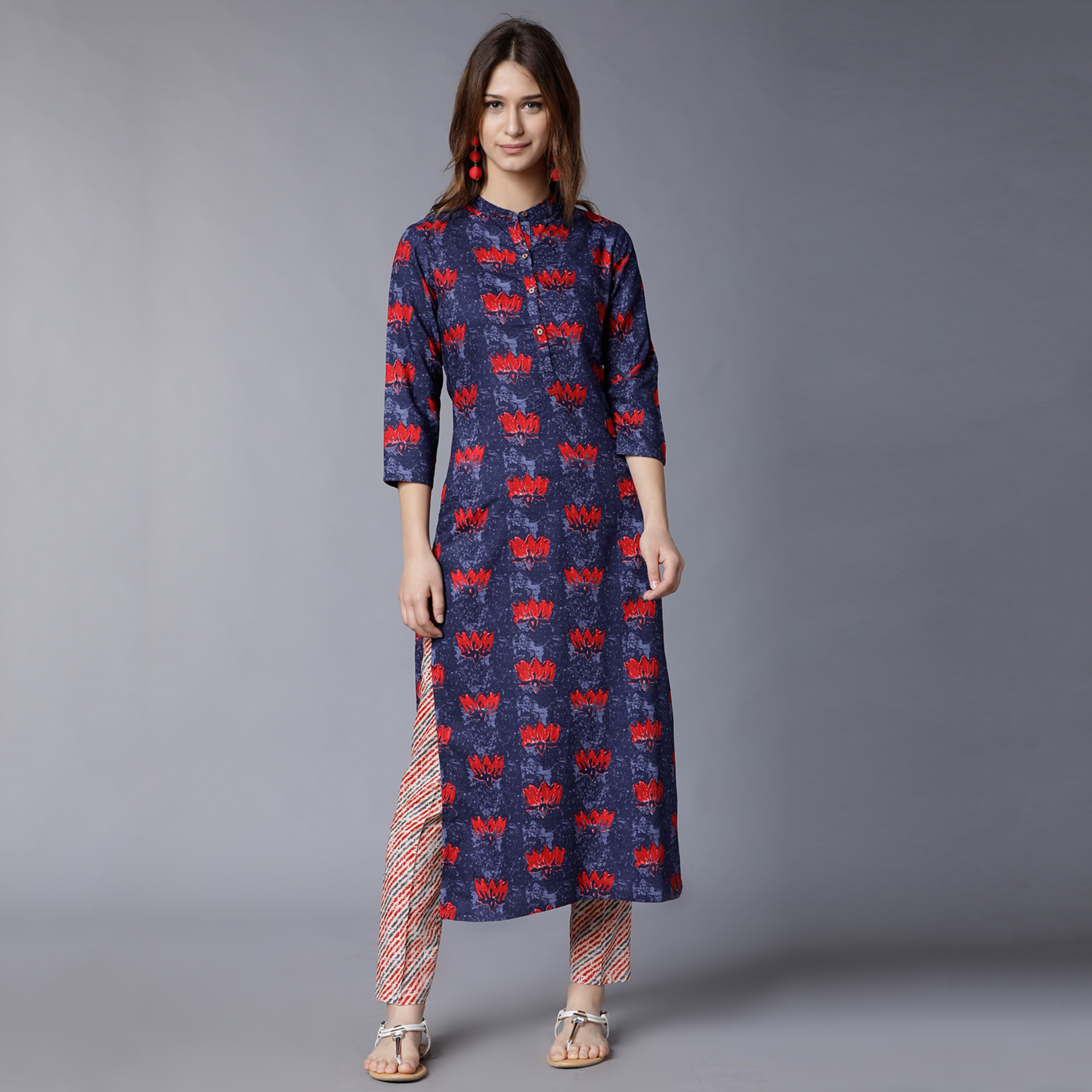 فيشوده أزرق قمم-women-clothing-ethnicwear-salwarsuits-image-1