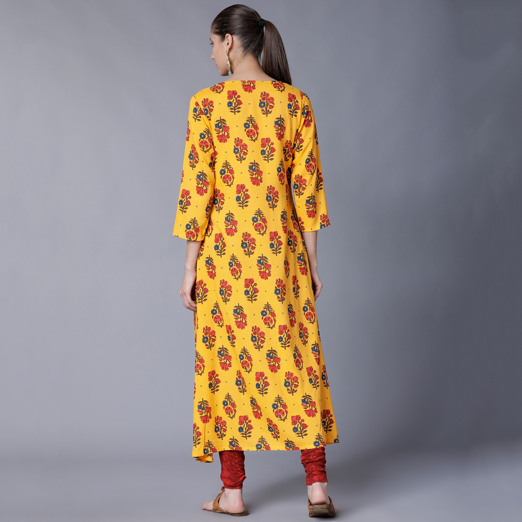 فيشوده الأصفر قمم-women-clothing-ethnicwear-salwarsuits-image-3