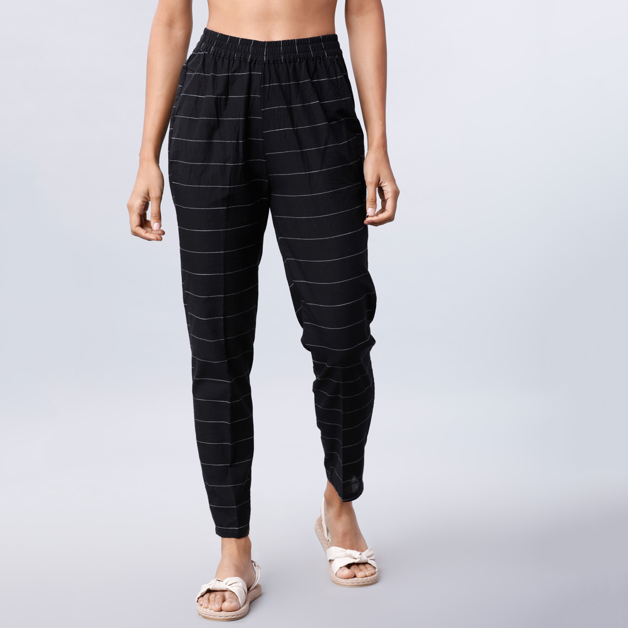 فيشوده أسود بنطال-women-clothing-ethnicwear-bottoms-pants-image-1