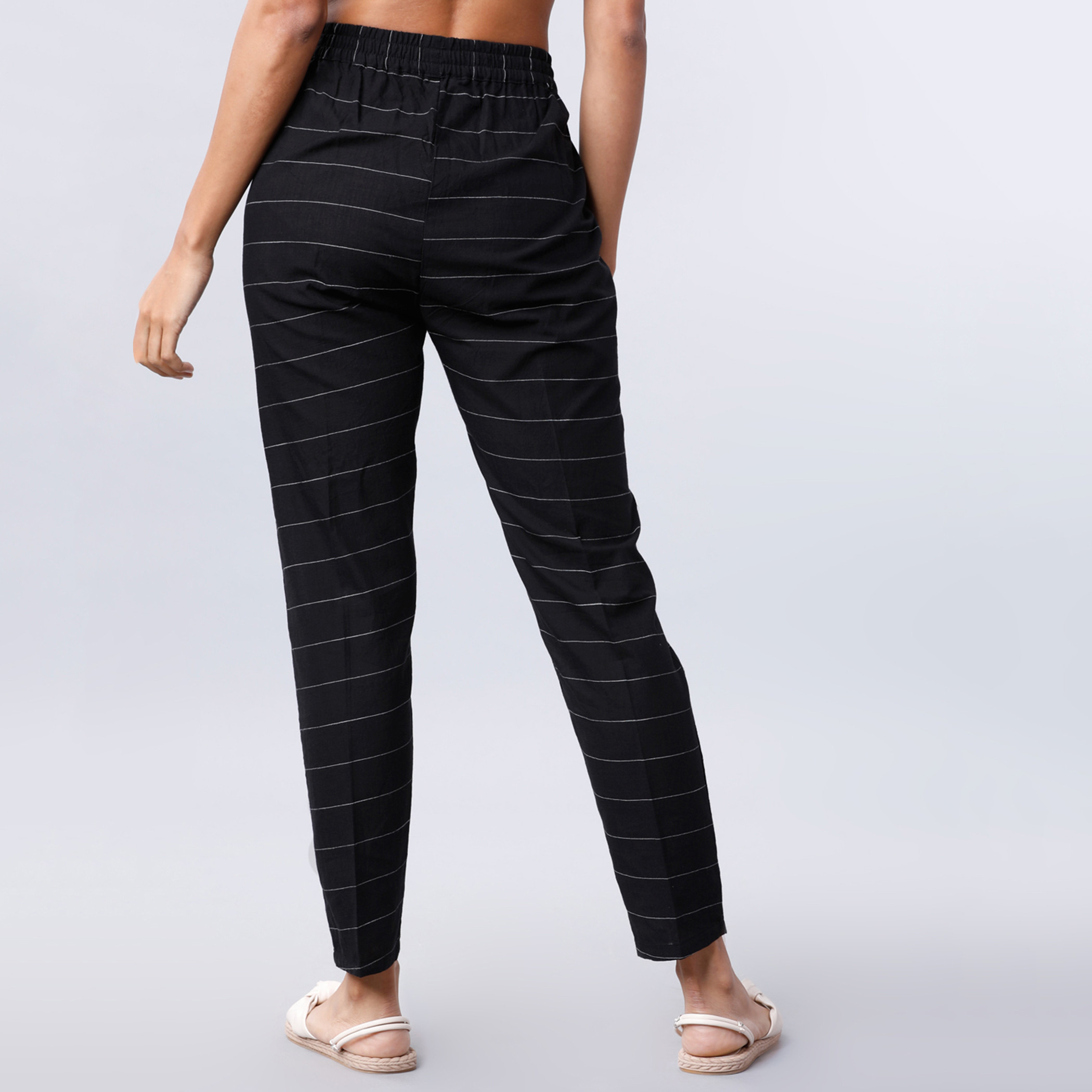 فيشوده أسود بنطال-women-clothing-ethnicwear-bottoms-pants-image-3