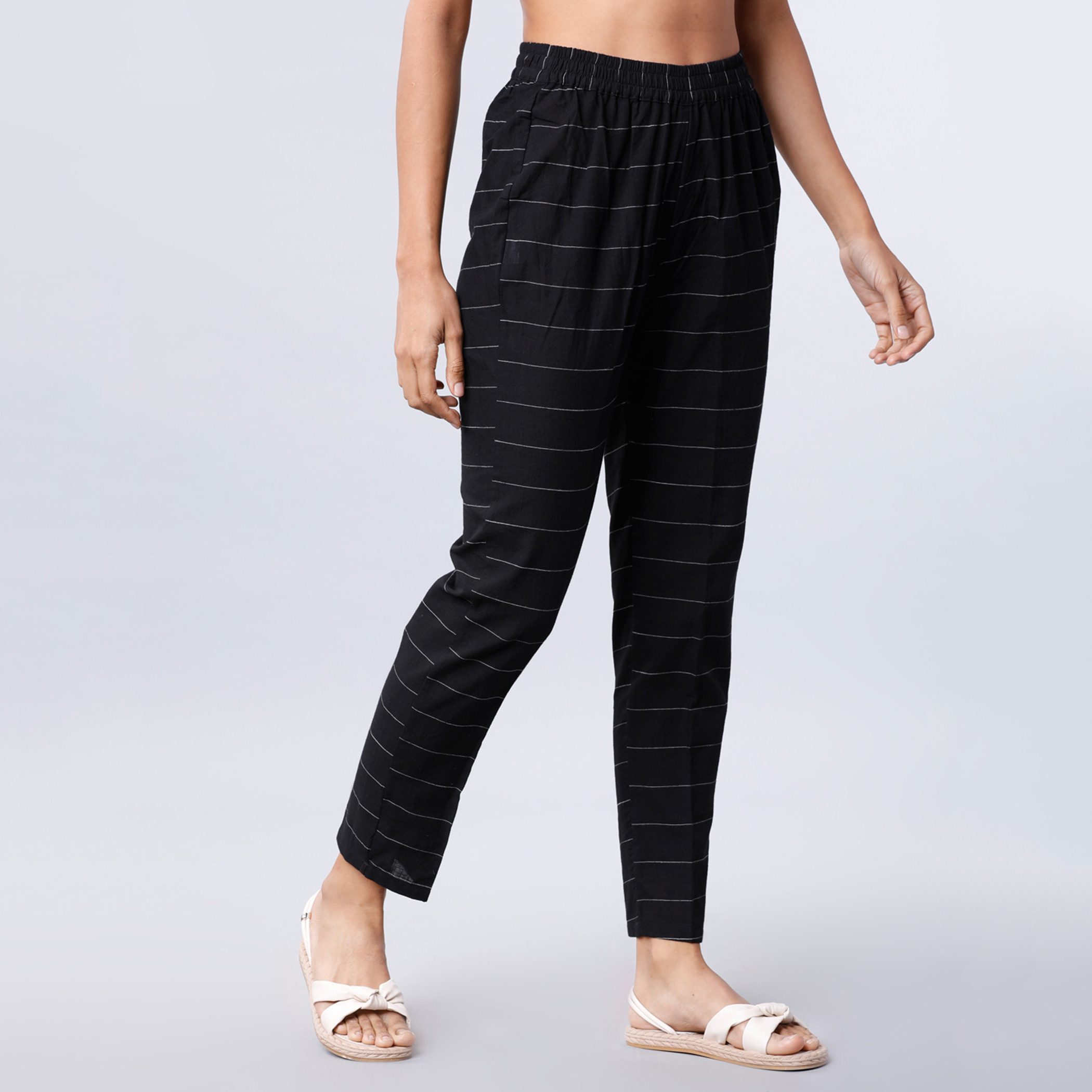 فيشوده أسود بنطال-women-clothing-ethnicwear-bottoms-pants-image-6