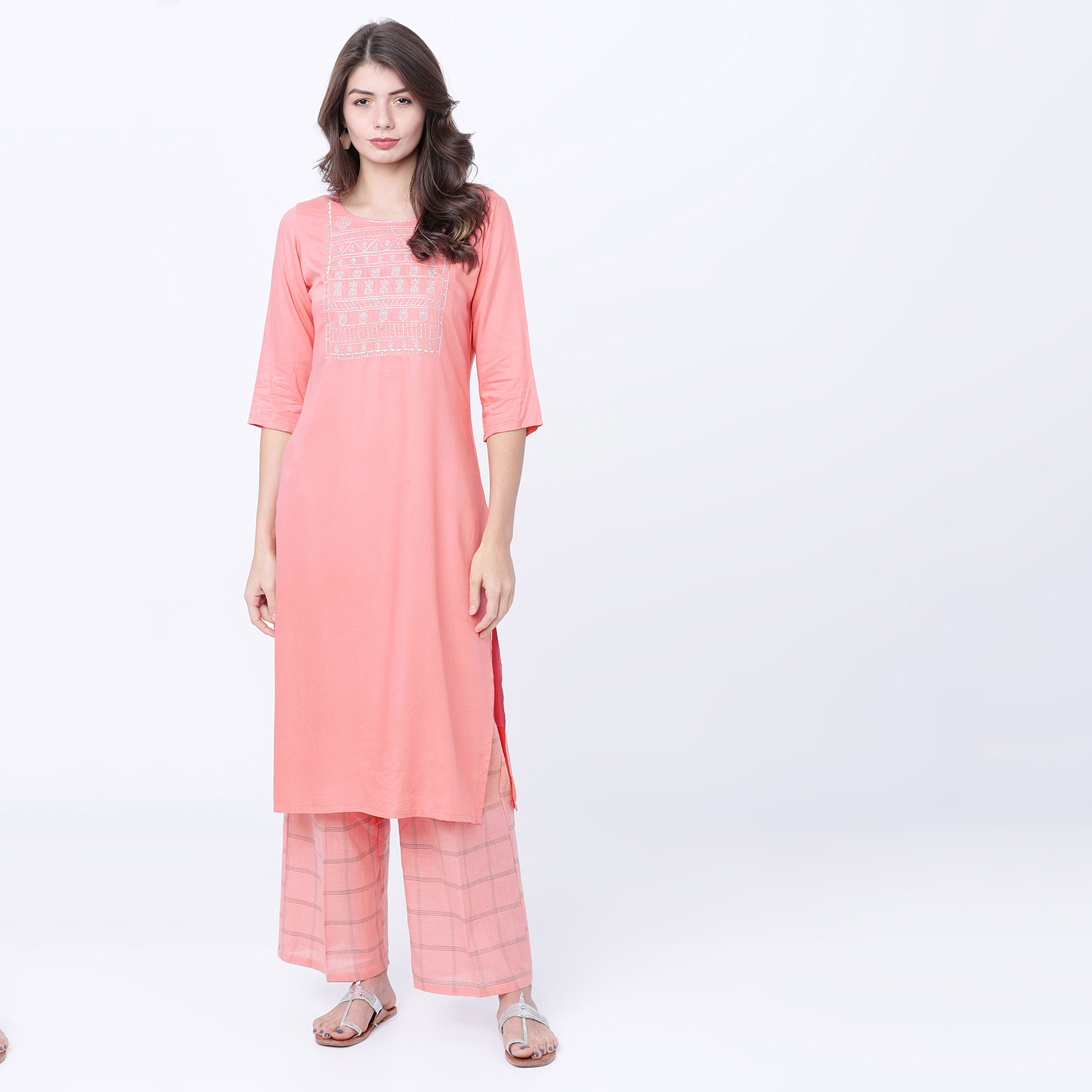 فيشوده لون القرنفل قمم-women-clothing-ethnicwear-kurtas-image-1