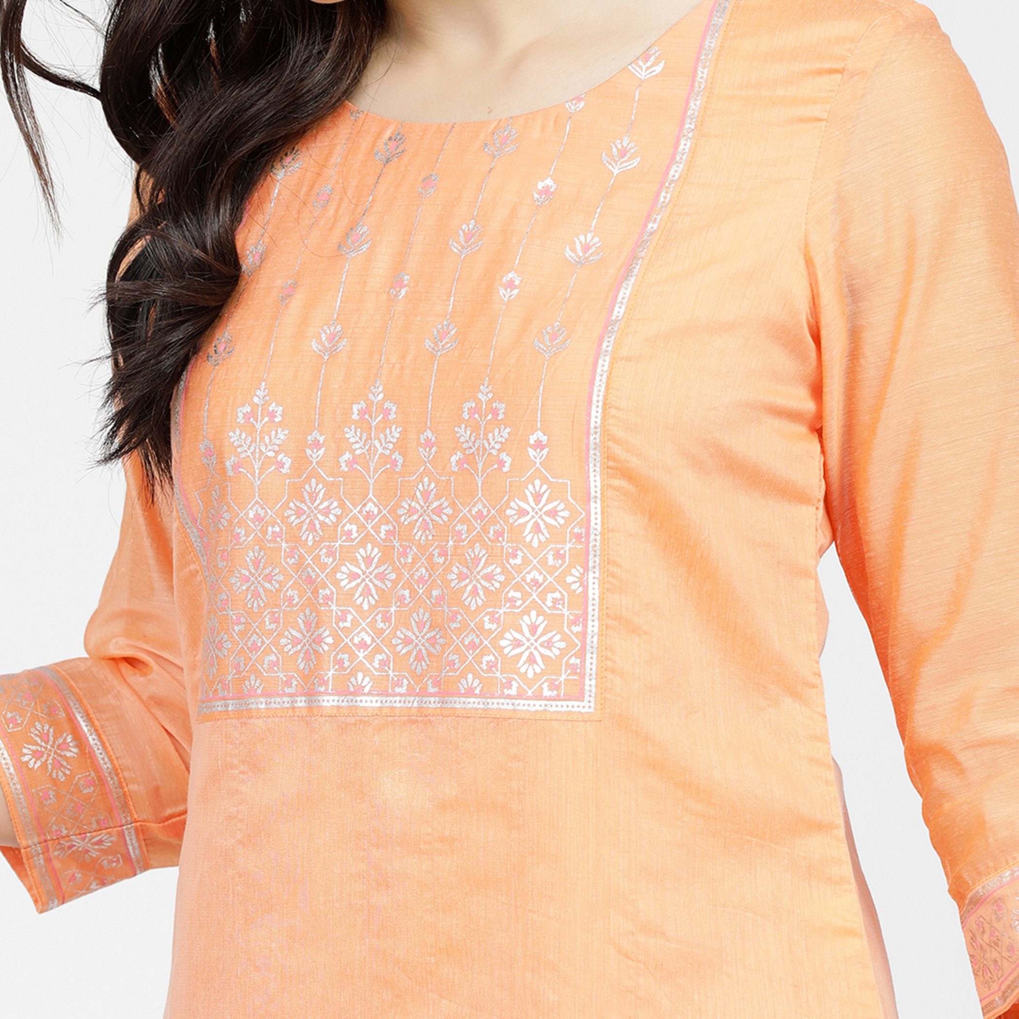 فيشوده البرتقالي قمم-women-clothing-ethnicwear-kurtas-image-4