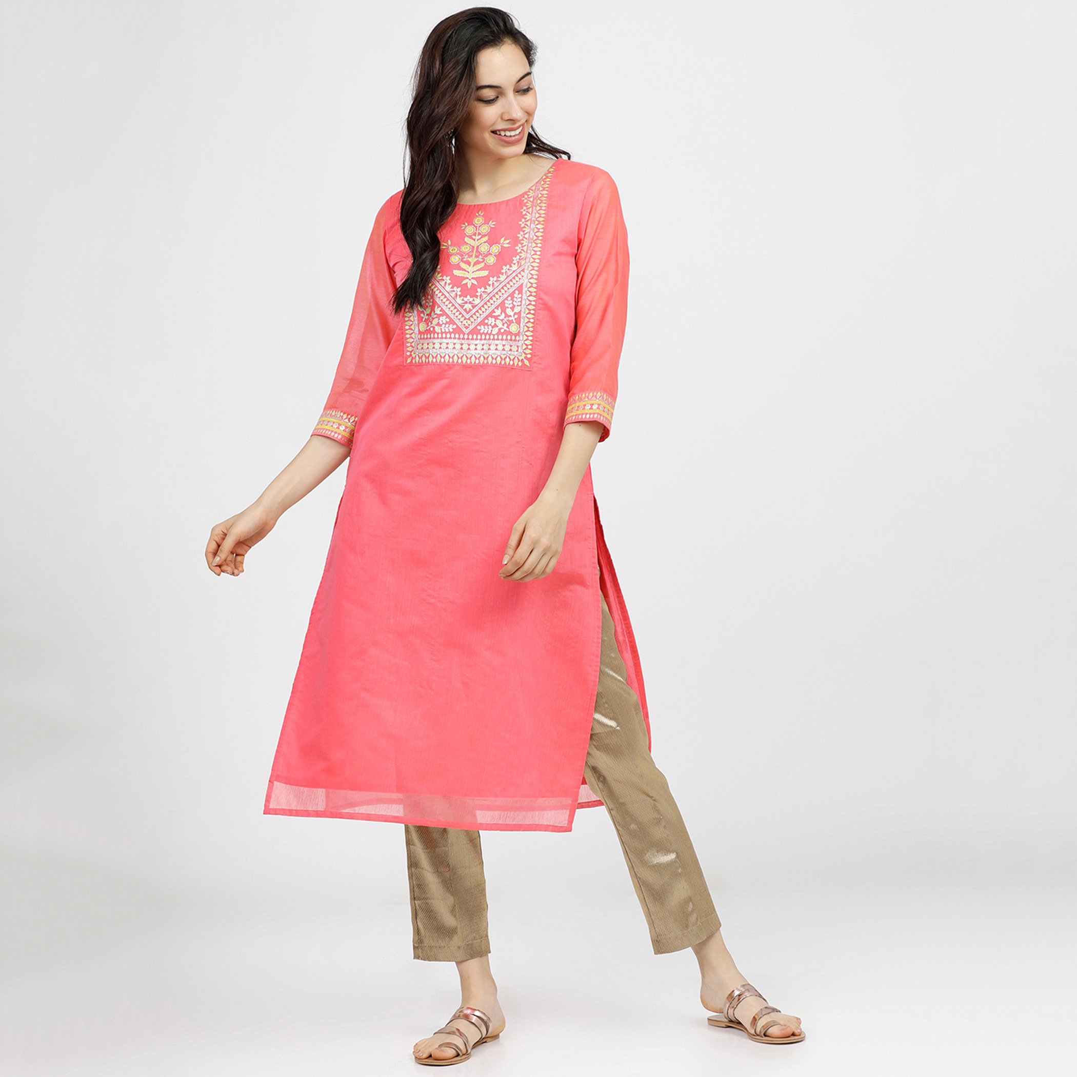 فيشوده لون القرنفل قمم-women-clothing-ethnicwear-kurtas-image-1