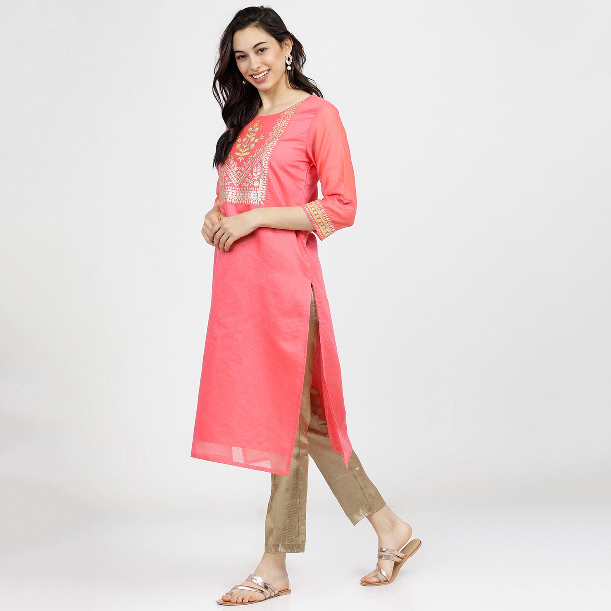 فيشوده لون القرنفل قمم-women-clothing-ethnicwear-kurtas-image-2