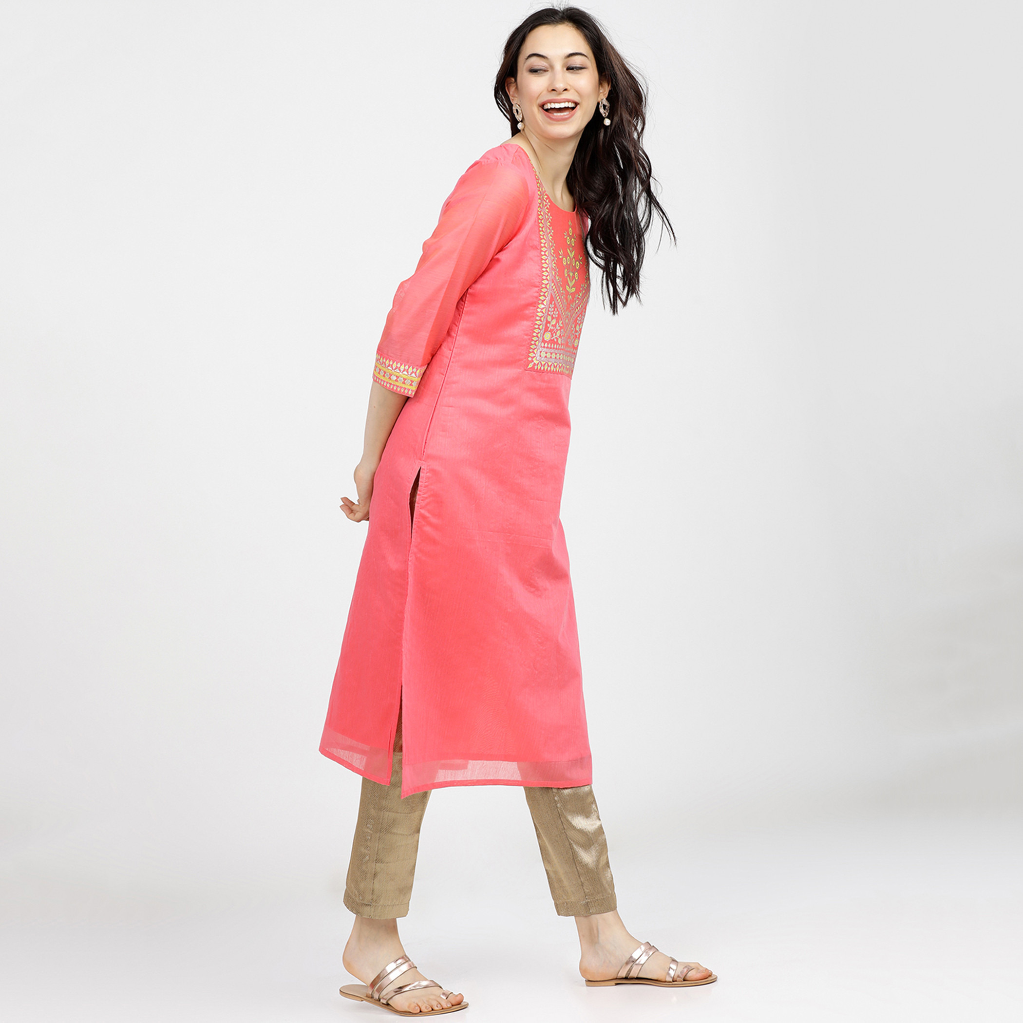 فيشوده لون القرنفل قمم-women-clothing-ethnicwear-kurtas-image-5