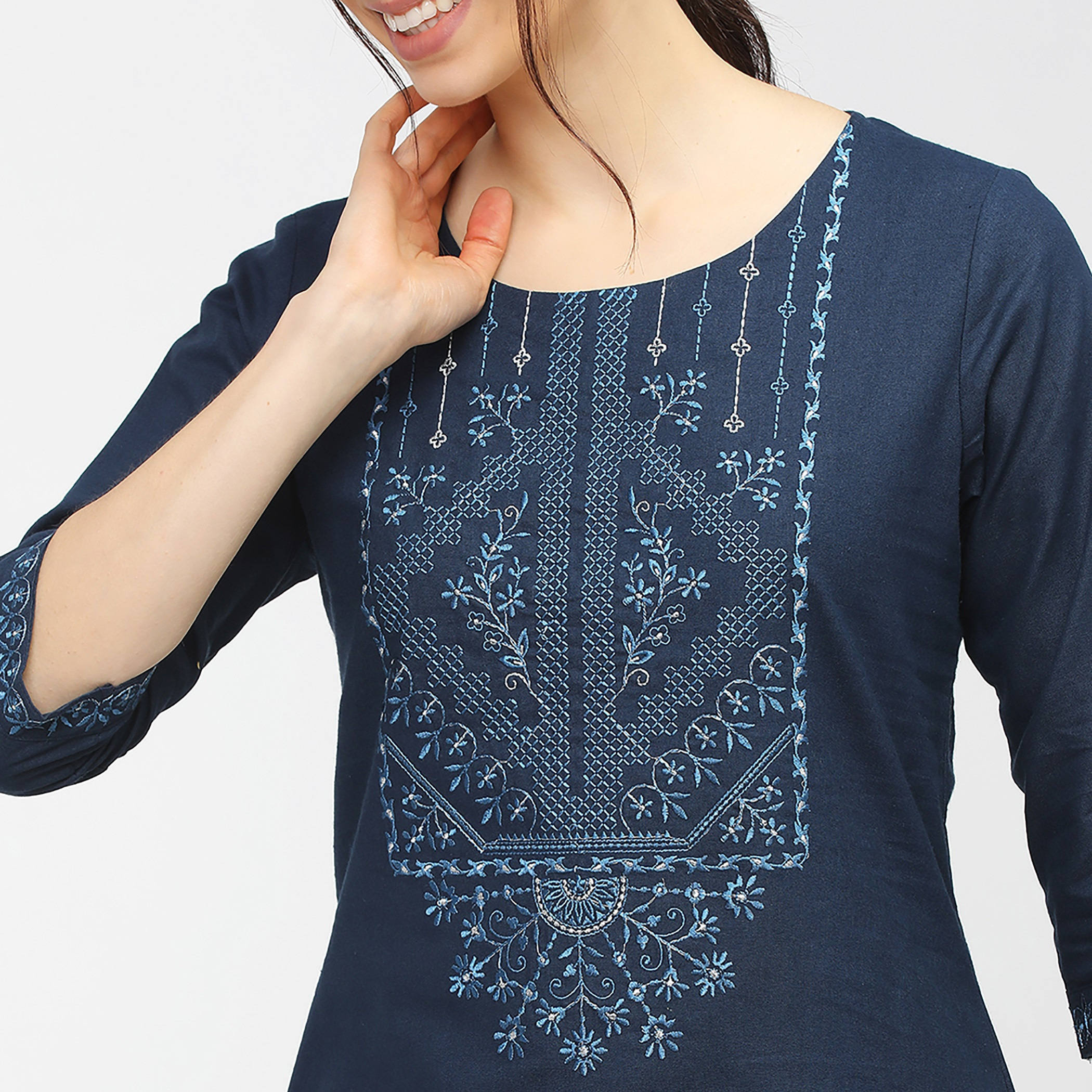 فيشوده أزرق قمم-women-clothing-ethnicwear-kurtas-image-4