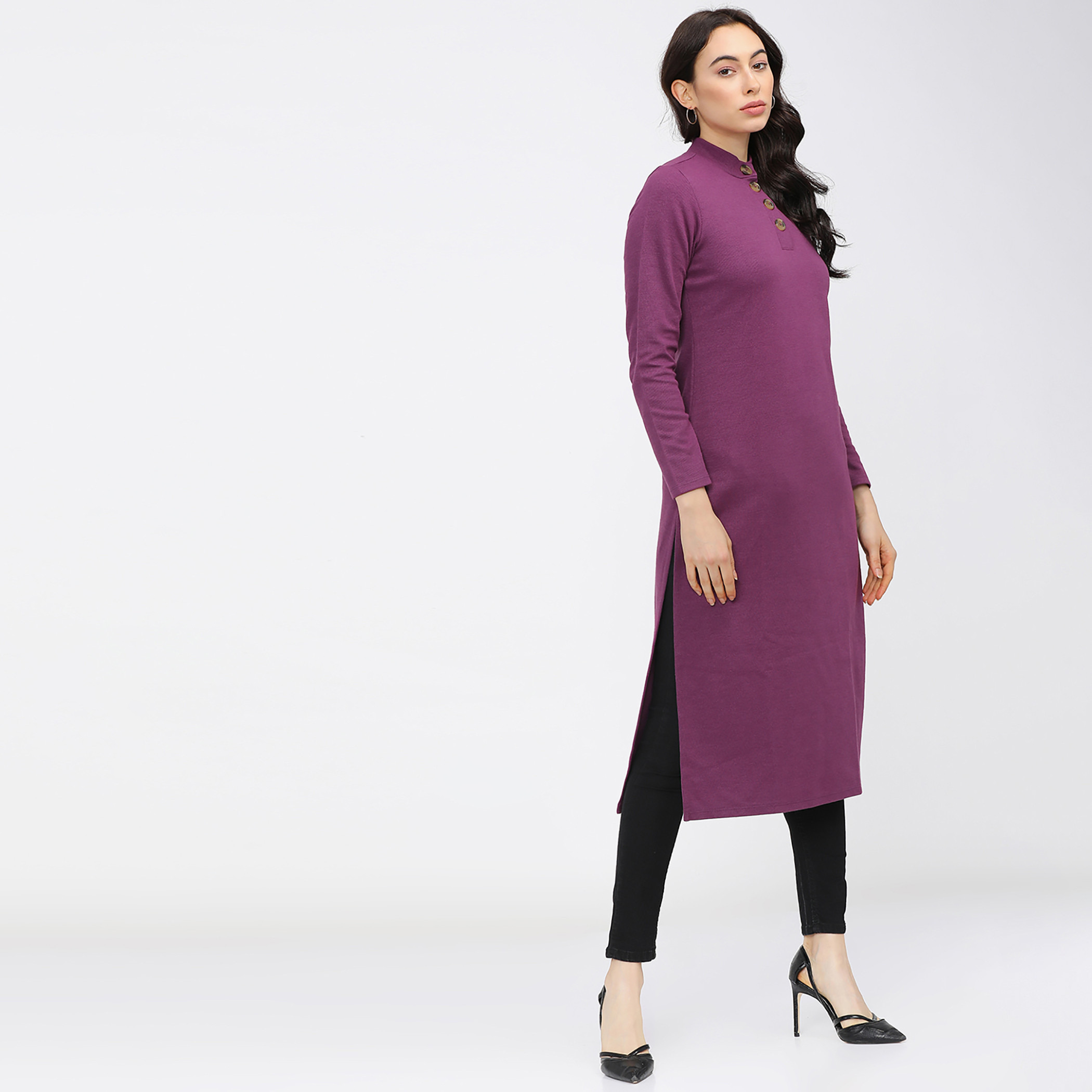 فيشوده نفسجي قمم-women-clothing-ethnicwear-kurtas-image-5