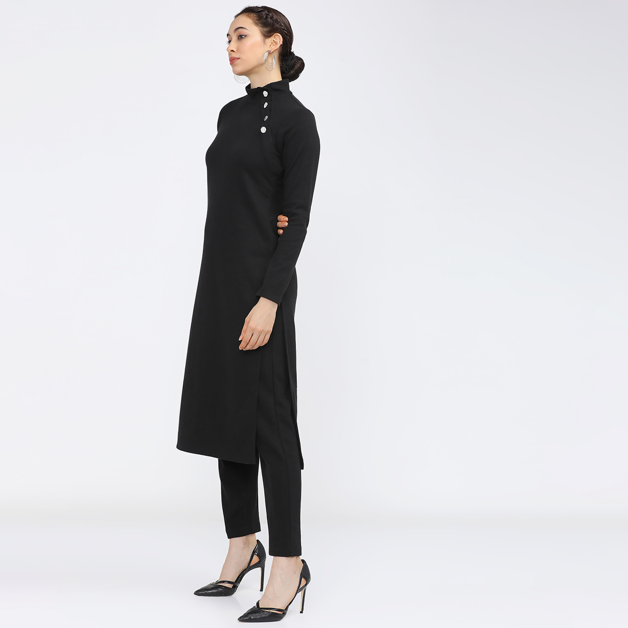 فيشوده أسود قمم-women-clothing-ethnicwear-kurtas-image-2