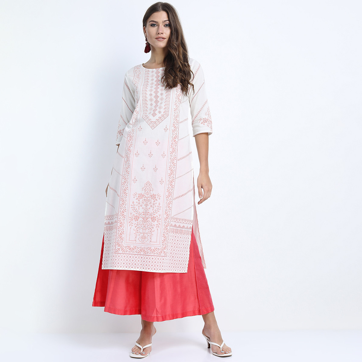 فيشوده كريم كورتا-women-clothing-ethnicwear-kurtas-image-2