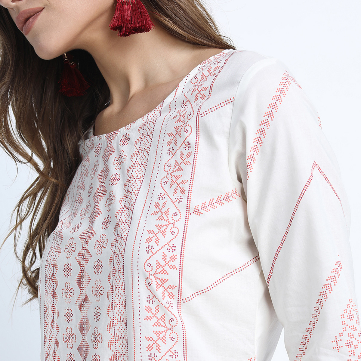 فيشوده كريم كورتا-women-clothing-ethnicwear-kurtas-image-4