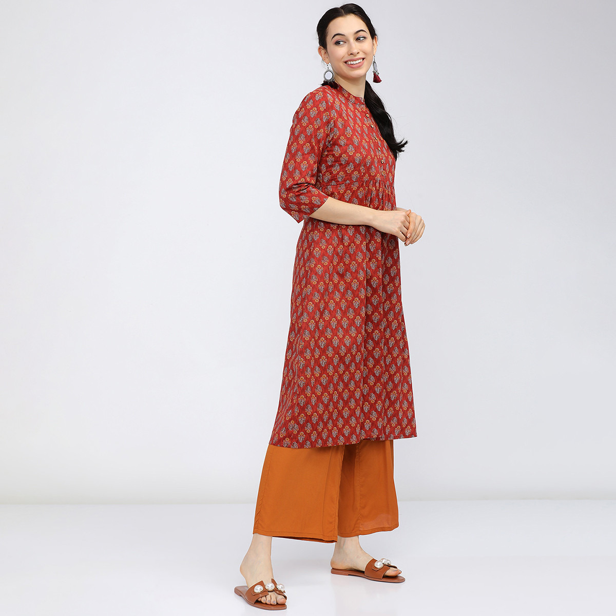 فيشوده بنى كورتا-women-clothing-ethnicwear-kurtas-image-5
