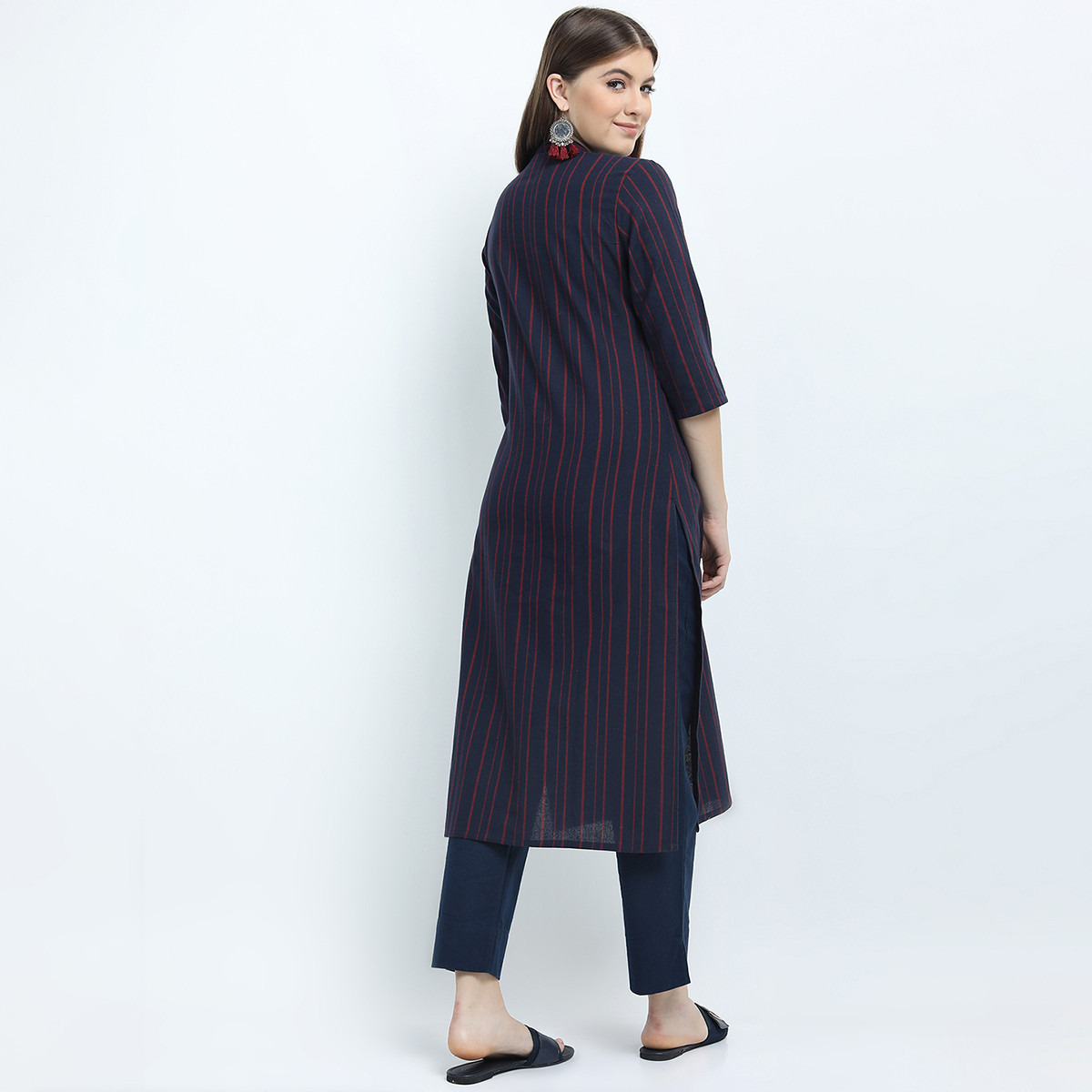 فيشوده أزرق كورتا-women-clothing-ethnicwear-kurtas-image-3