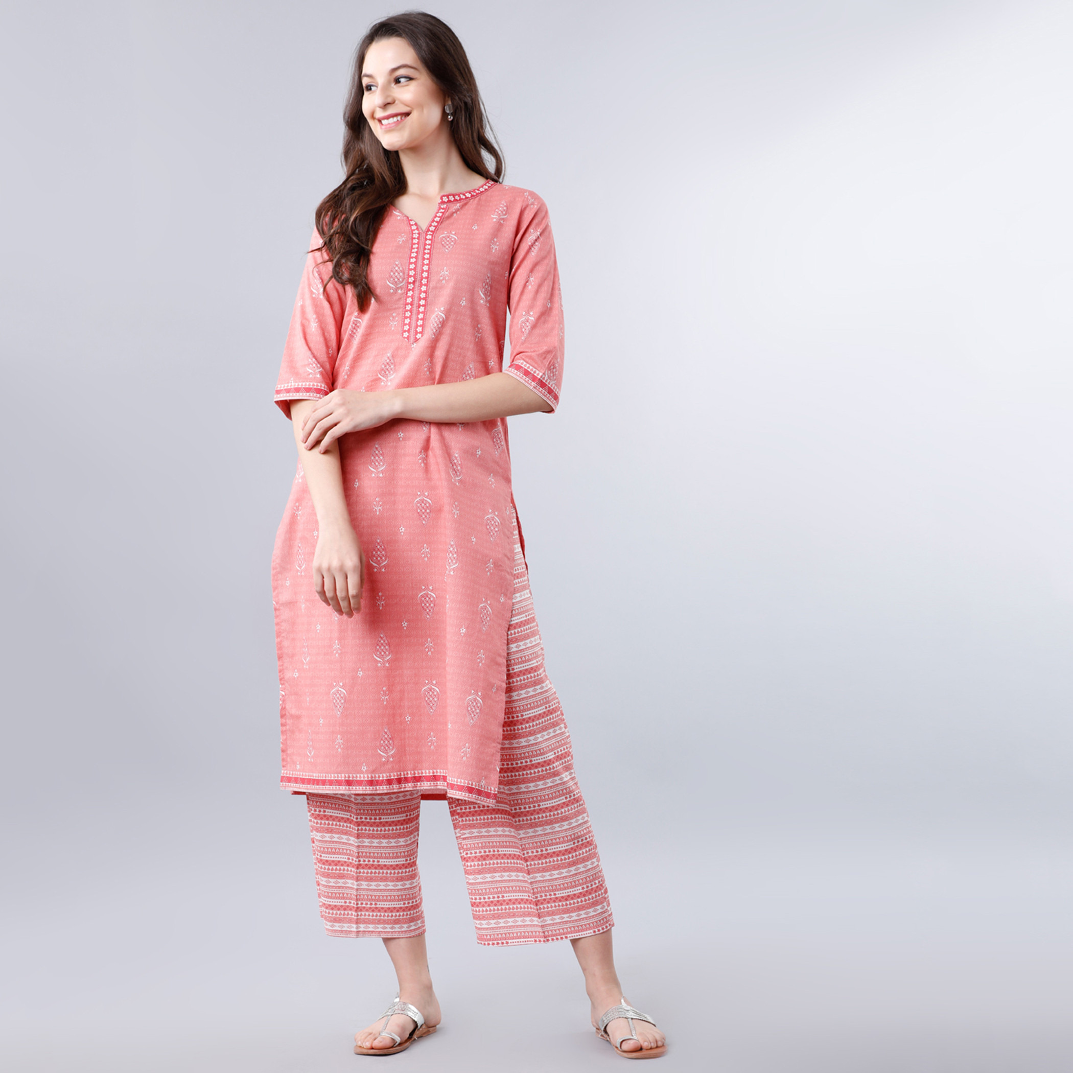 فيشوده لون القرنفل بالازو -women-clothing-ethnicwear-bottoms-palazzos-image-5