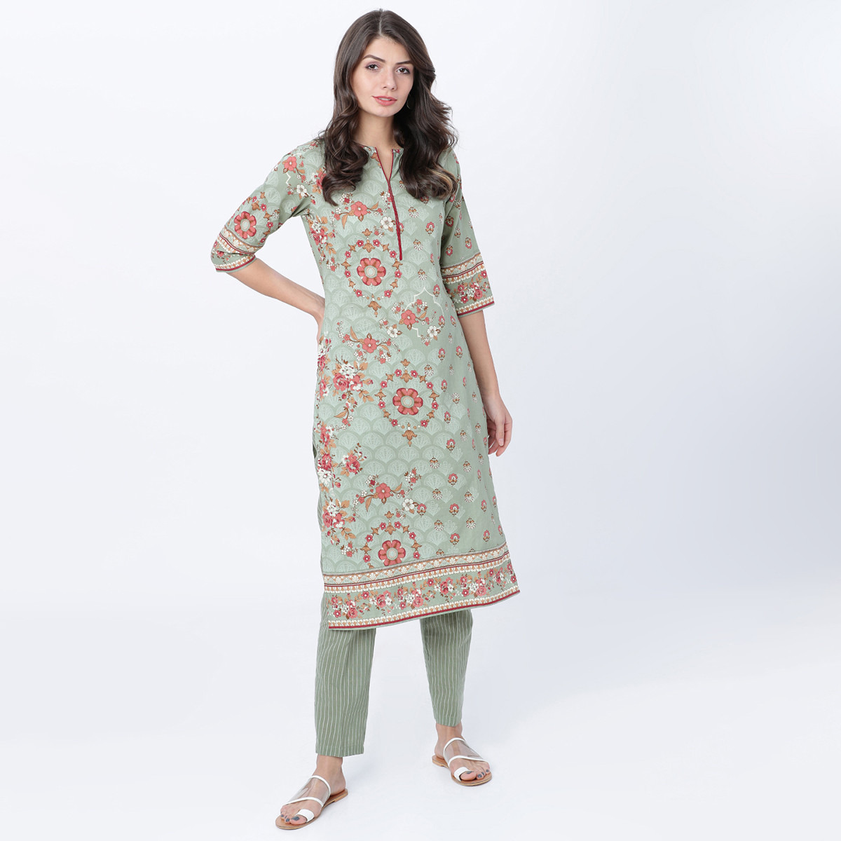 فيشوده أخضر بنطال-women-clothing-ethnicwear-bottoms-pants-image-5