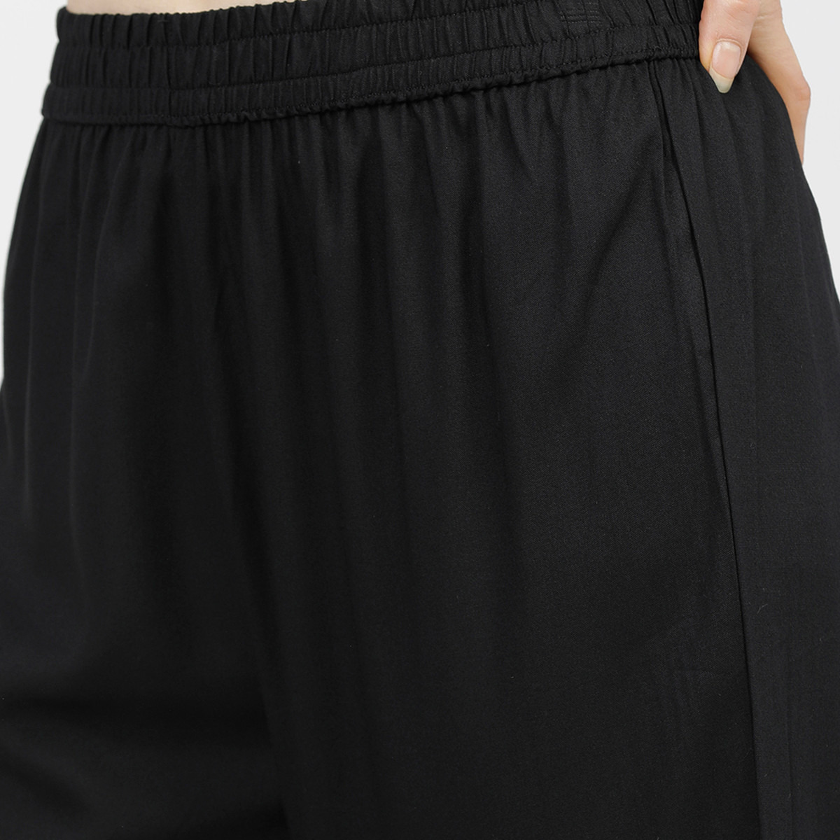 فيشوده أسود -women-clothing-ethnicwear-bottoms-palazzos-image-4