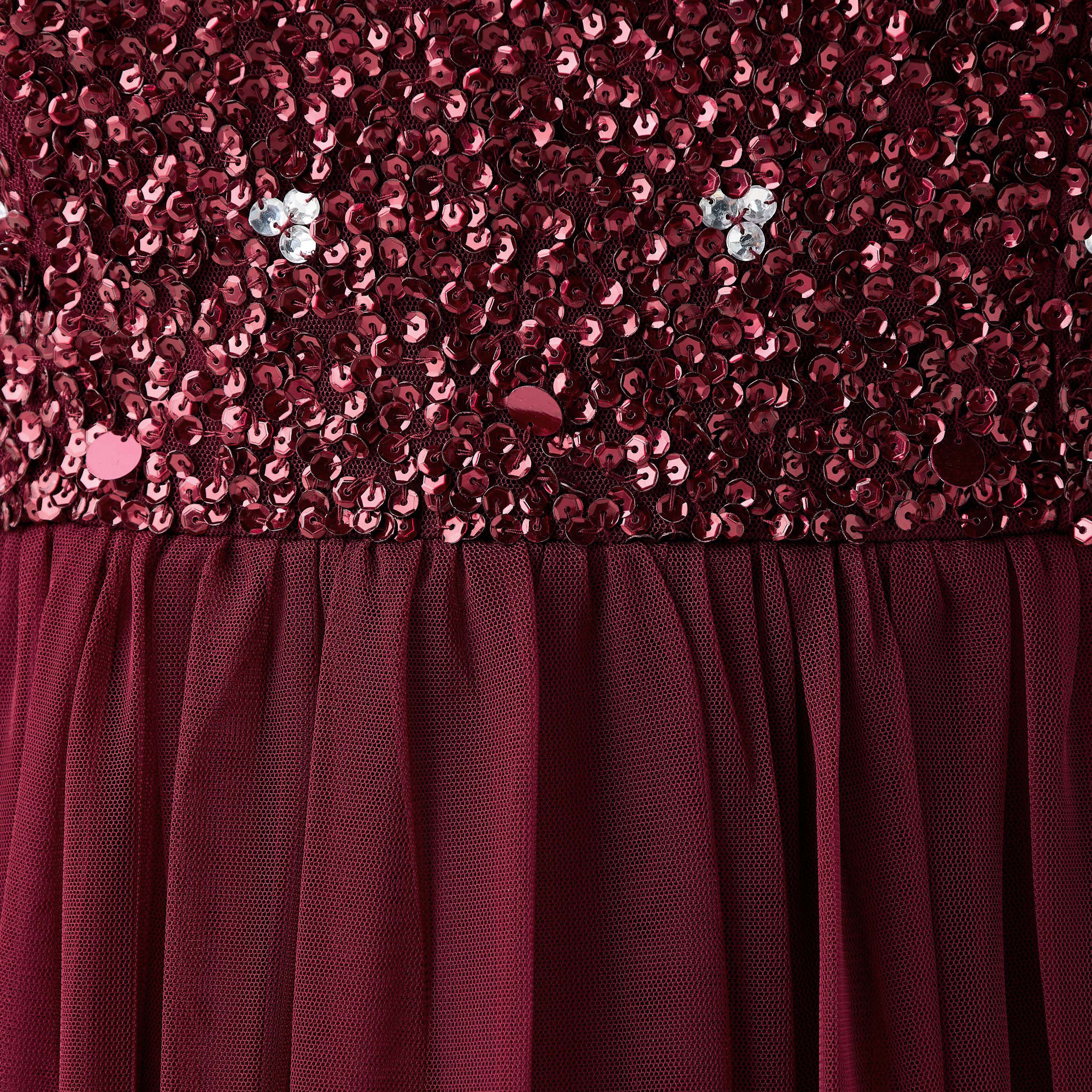فستان ماكسي مزين بالترتر بياقة هالتر من ليس آند بيدز-women-clothing-dresses-image-5
