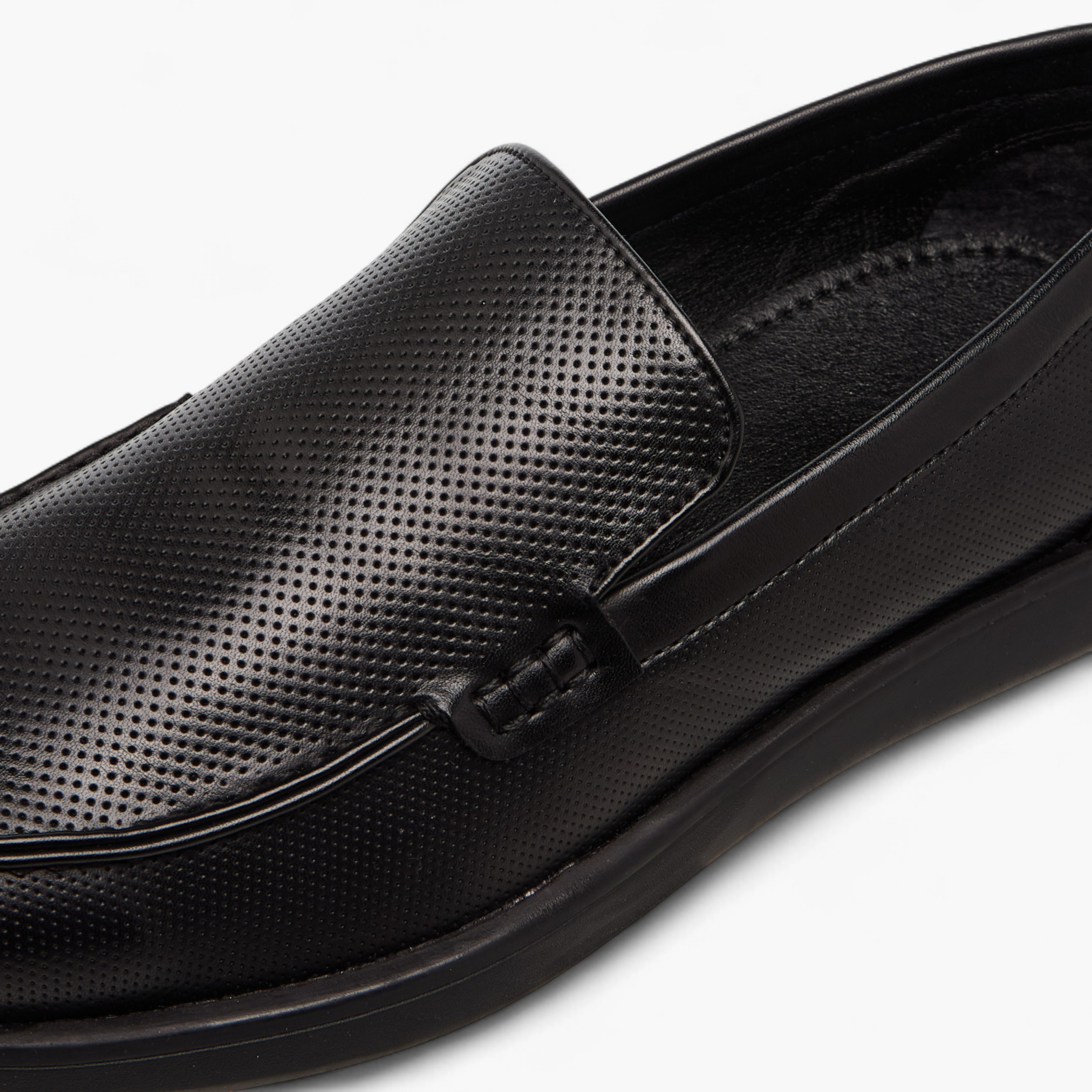 LBL by Shoexpress Textured Slip-On Loafers-men-shoes-loafersandmoccasins-image-4