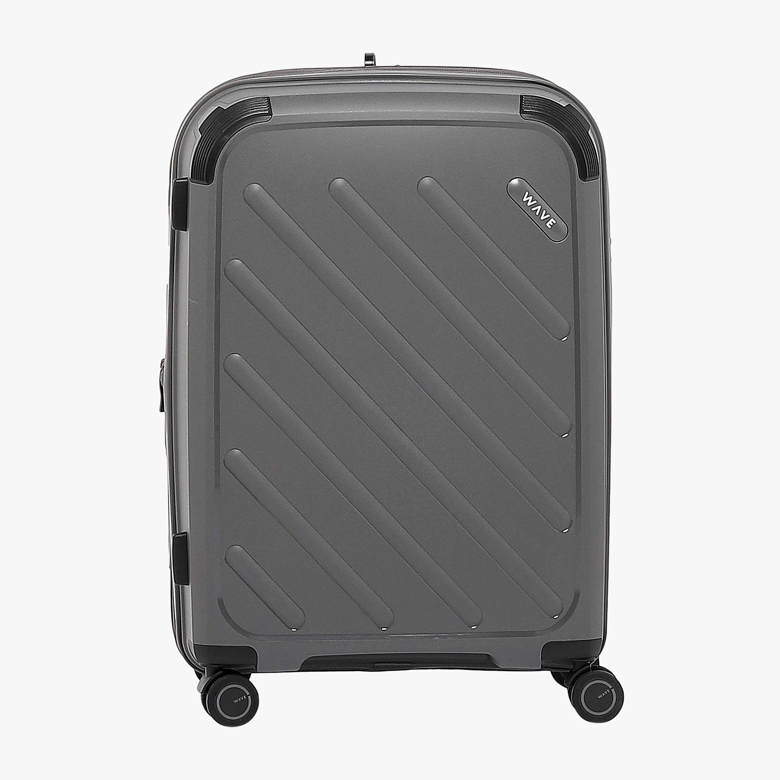 WAVE Solid Hardcase Trolley Bag with Retractable Handle - 24 Inches Check-in Bag-travel-luggagesandbags-luggage-image-2