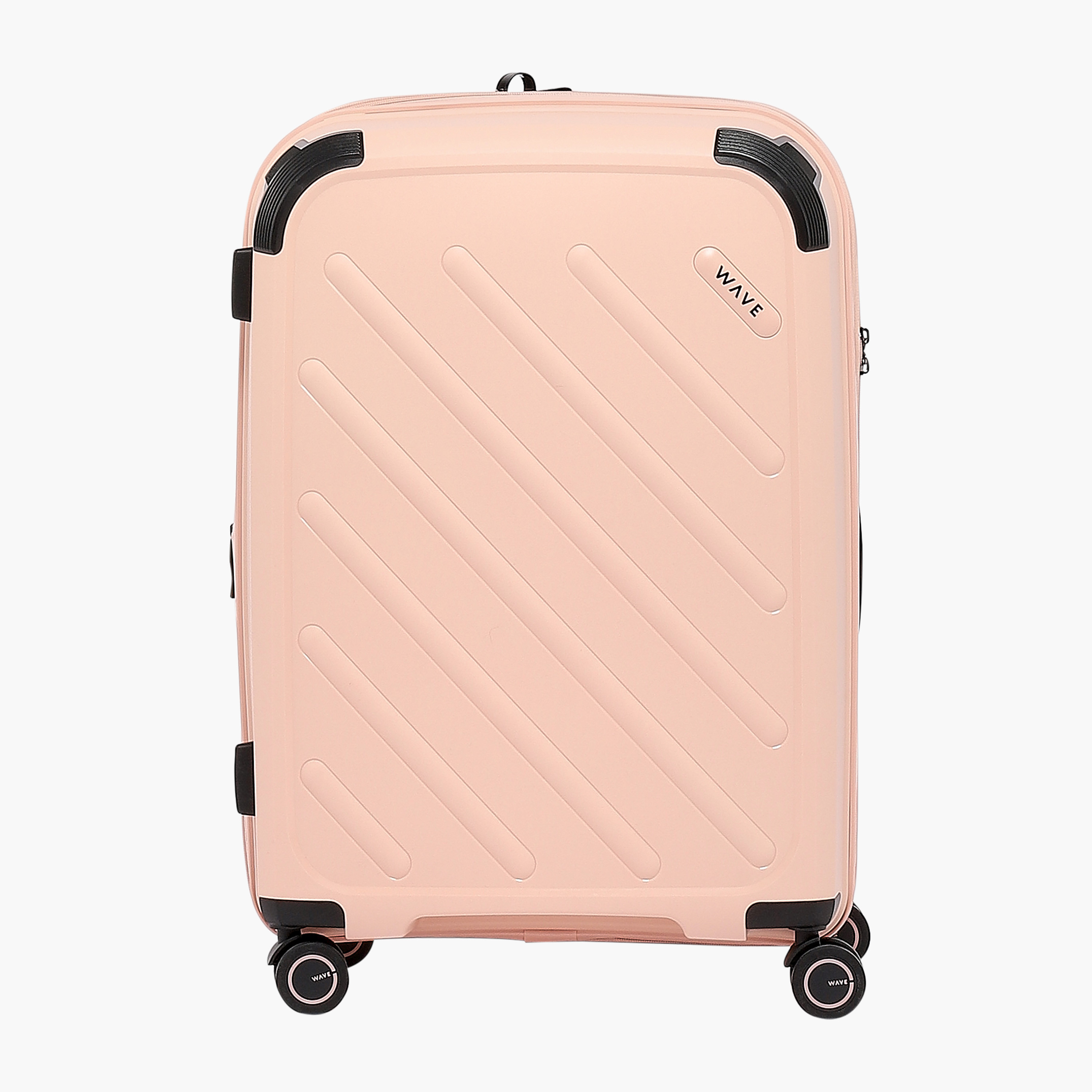 WAVE Solid Hardcase Trolley Bag with Retractable Handle - 24 Inches Check-in Bag-travel-luggagesandbags-luggage-image-2
