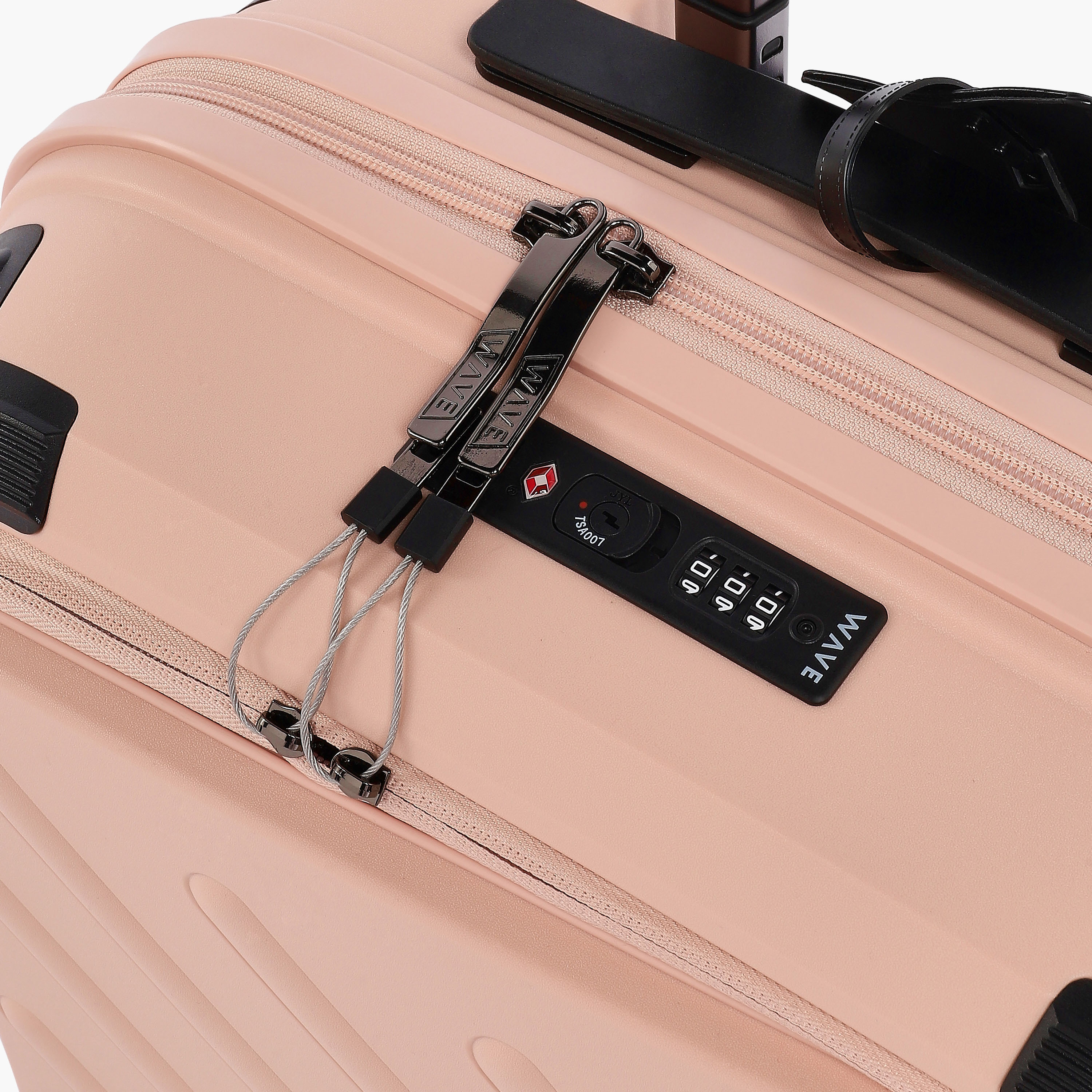 WAVE Solid Hardcase Trolley Bag with Retractable Handle - 20 Inches Check-in Bag-travel-luggagesandbags-luggage-image-4