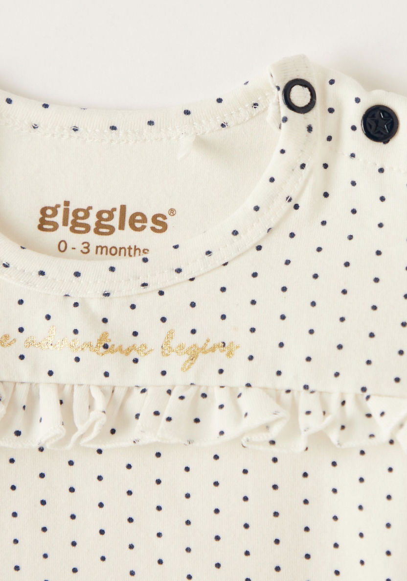 Giggles All-Over Printed T-shirt with Long Sleeves-T Shirts-image-1