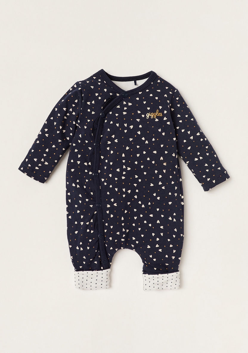 Giggles All-Over Printed Sleepsuit with Long Sleeves-Sleepsuits-image-0