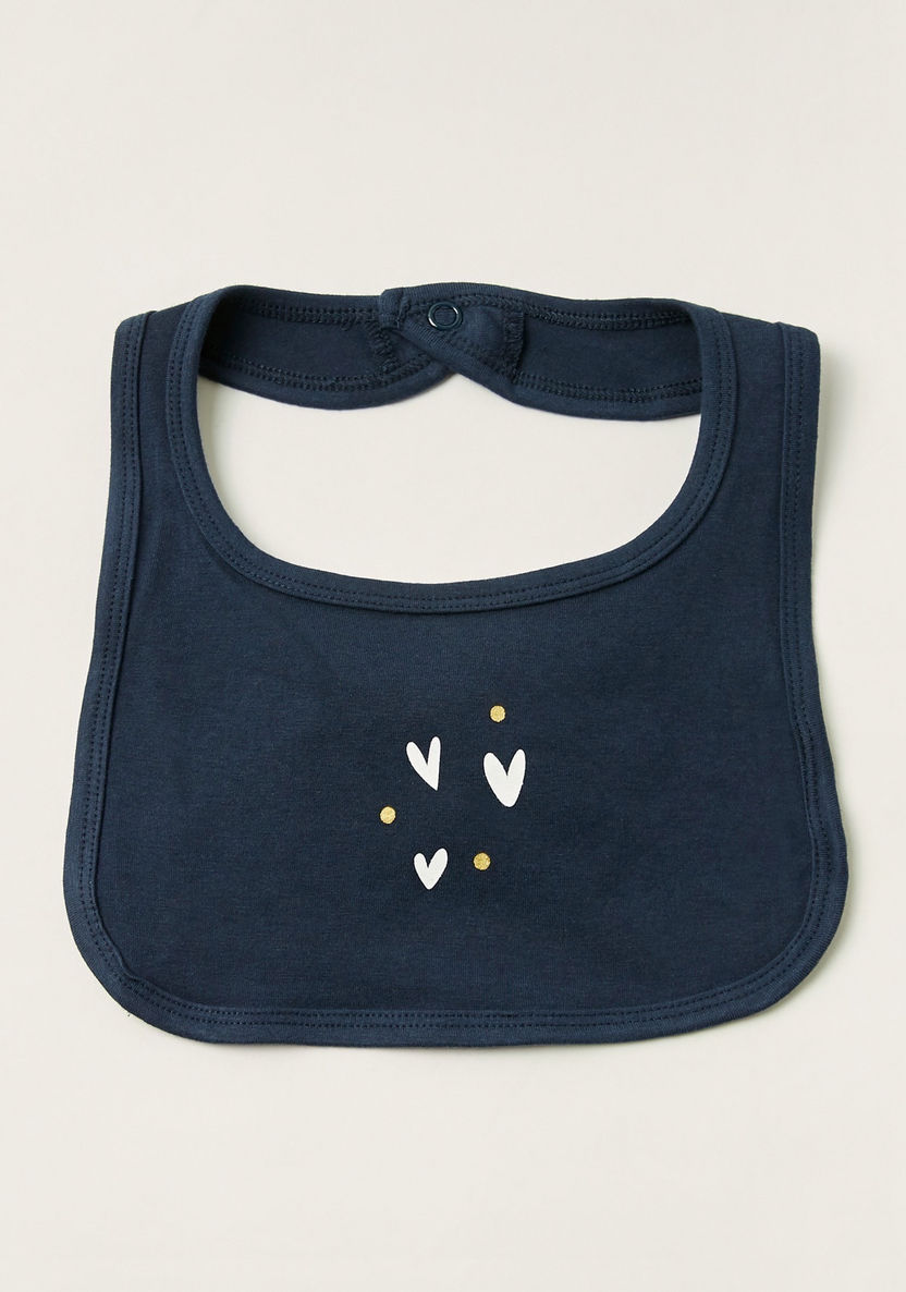 Giggles Printed Bib with Press Button Closure-Bibs and Burp Cloths-image-0