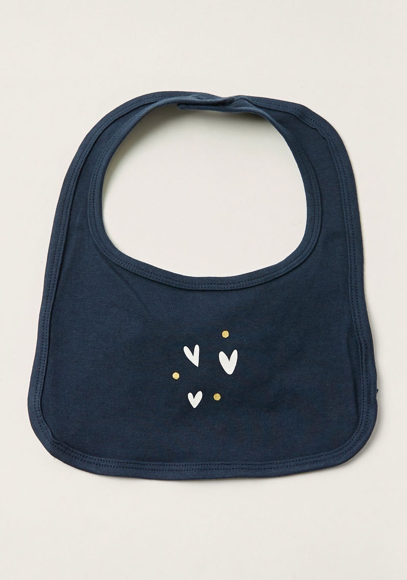 Giggles Printed Bib with Press Button Closure-Bibs and Burp Cloths-image-3