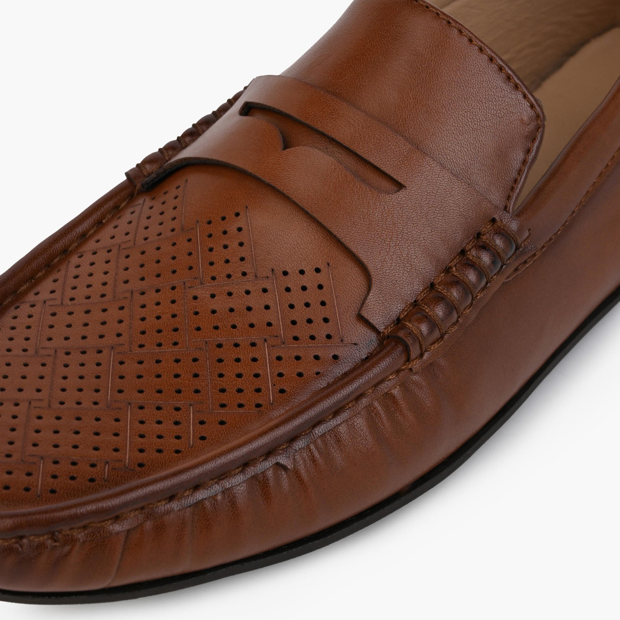 LBL by Shoexpress Men Perforated Design Loafers-men-shoes-loafersandmoccasins-image-4