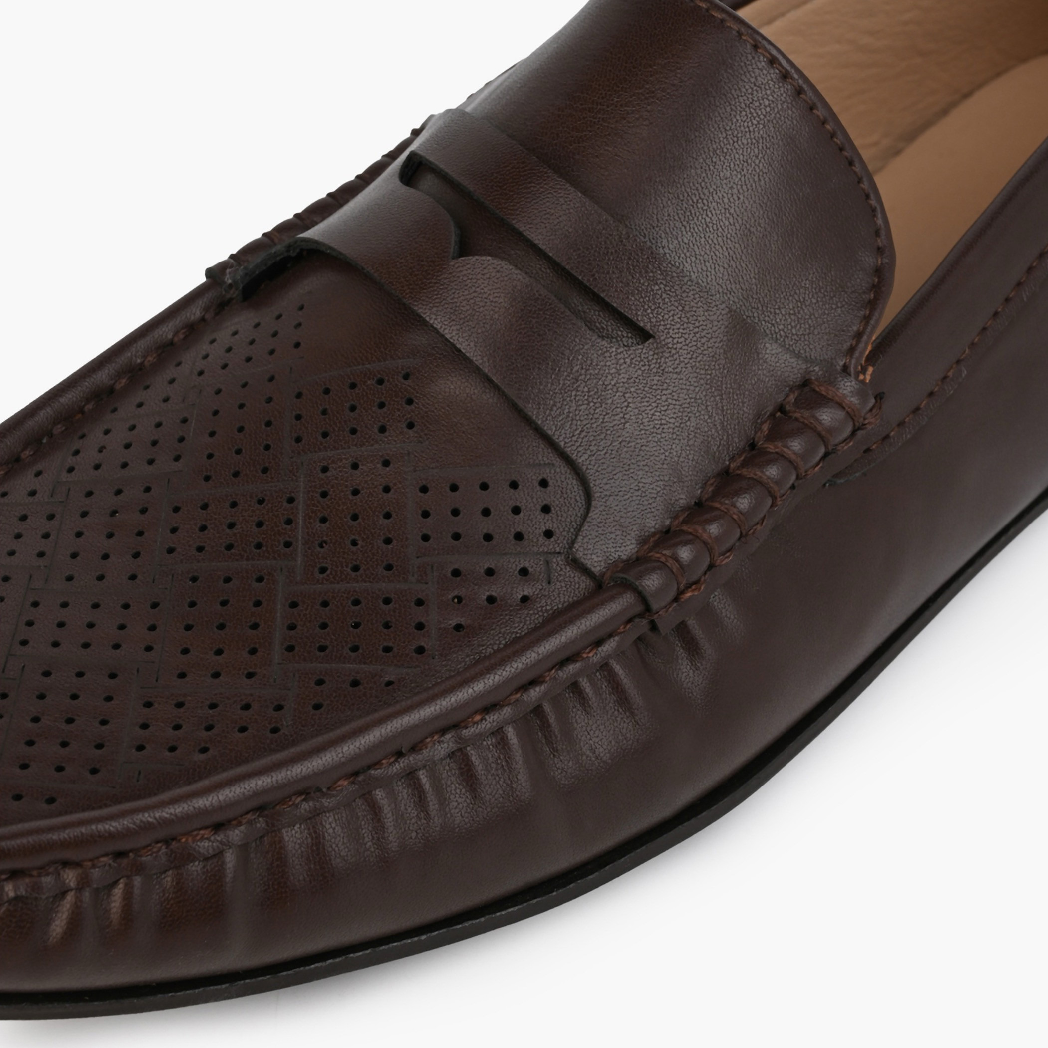 LBL by Shoexpress Men Perforated Design Loafers-men-shoes-loafersandmoccasins-image-4