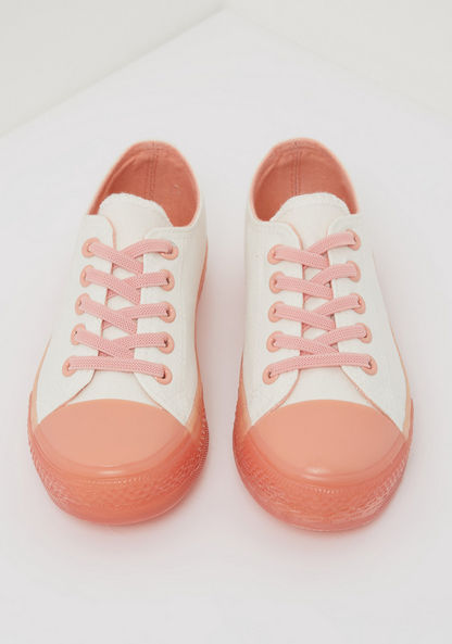 Canvas Shoes with Lace-Up Closure-Girl%27s Casual Shoes-image-1