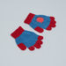 Spider-Man Striped Beanie Cap with Printed Gloves-Caps-thumbnail-2