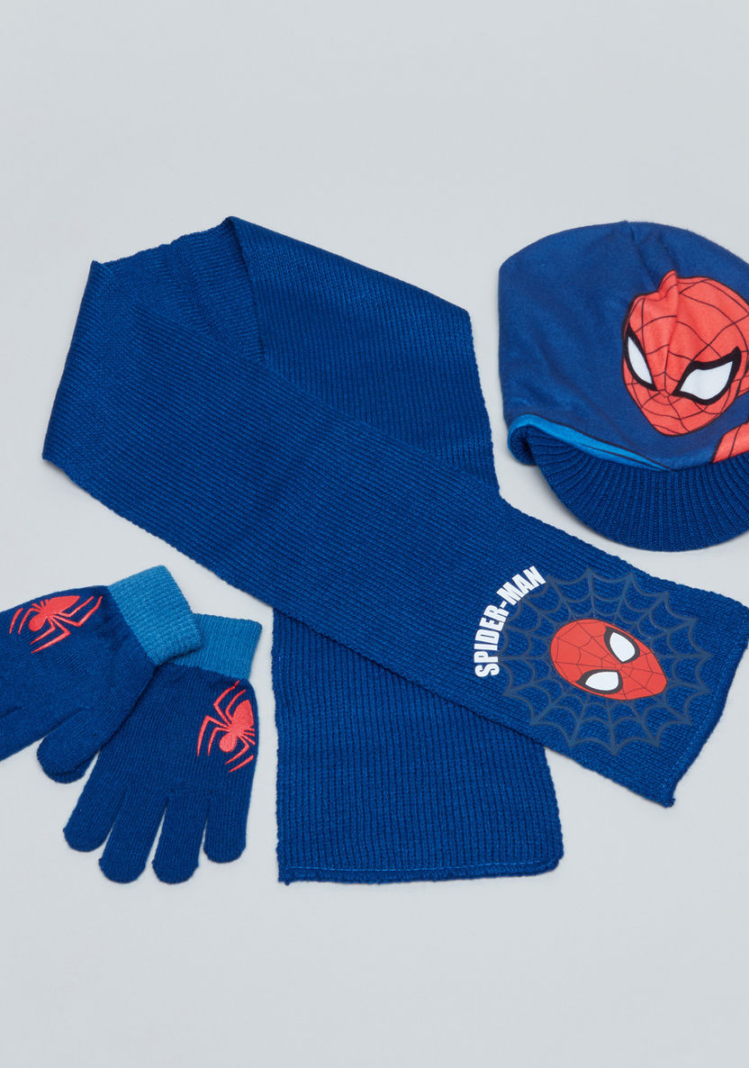 Spider-Man Printed 3-Piece Accessory Set-Caps-image-0