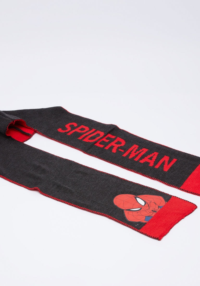 Spider-Man Printed Cap with Gloves-Caps-image-1